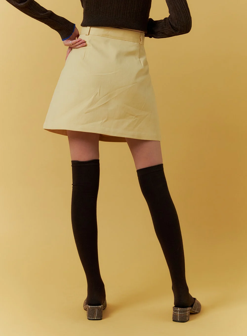 Basic Cotton Mini Skirt IF408 - Image 5