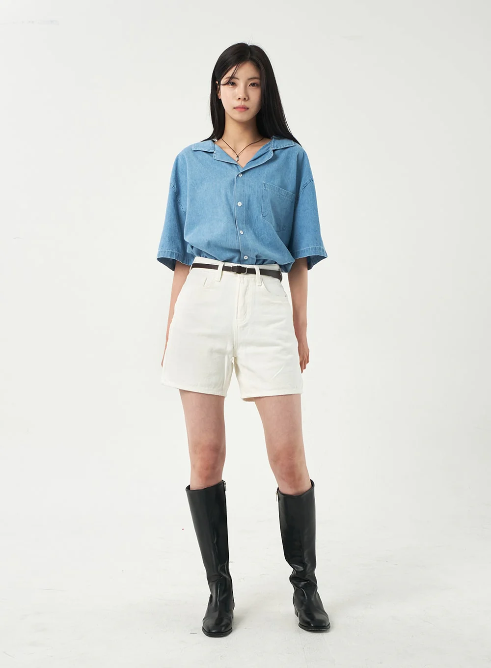 Basic Cotton Shorts OA327 - Image 4