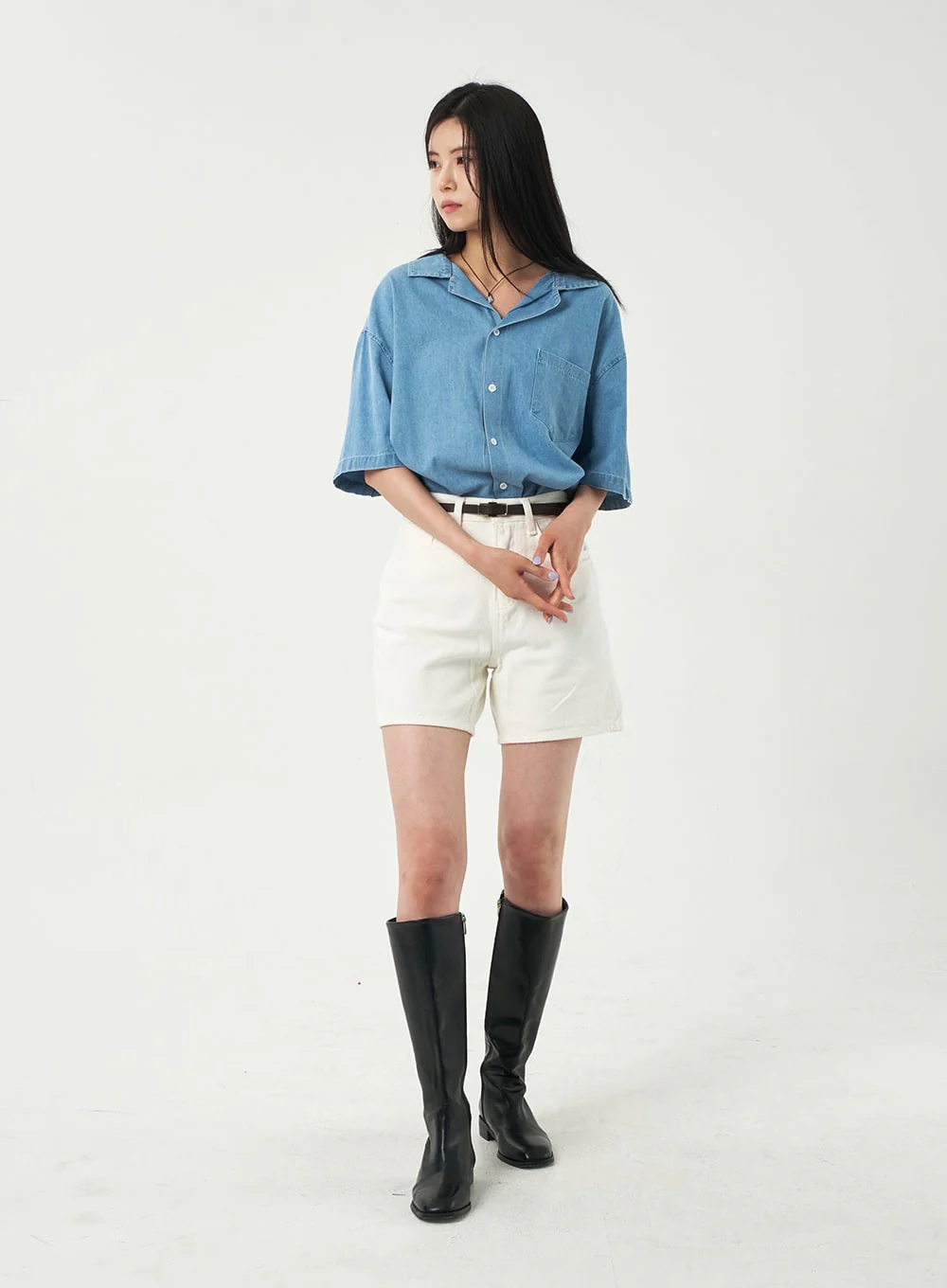 Basic Cotton Shorts OA327 - Image 7