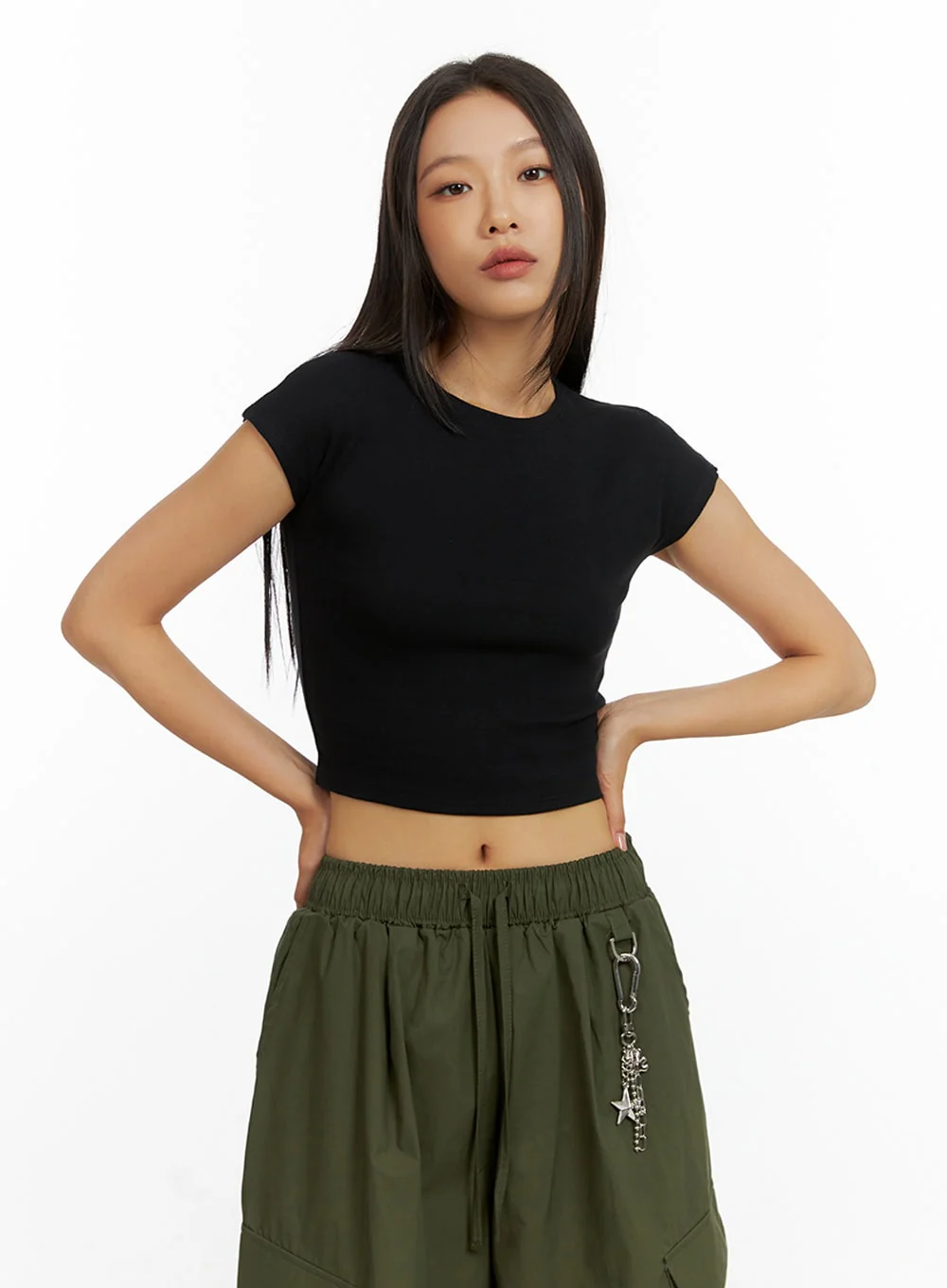 Basic Cotton Spice Crop Top IL409 - Image 4