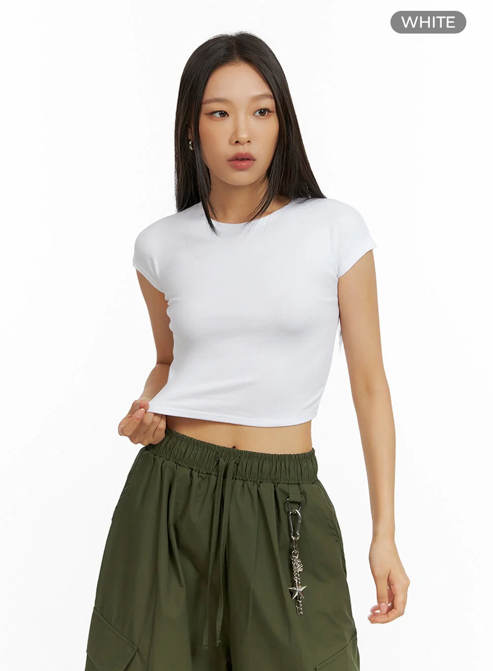 Basic Cotton Spice Crop Top IL409 - Image 9