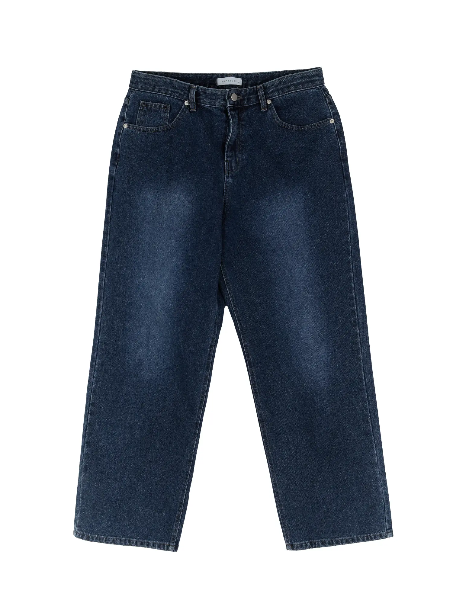 Basic Dark Washed Straight Jeans ID515 - Image 11
