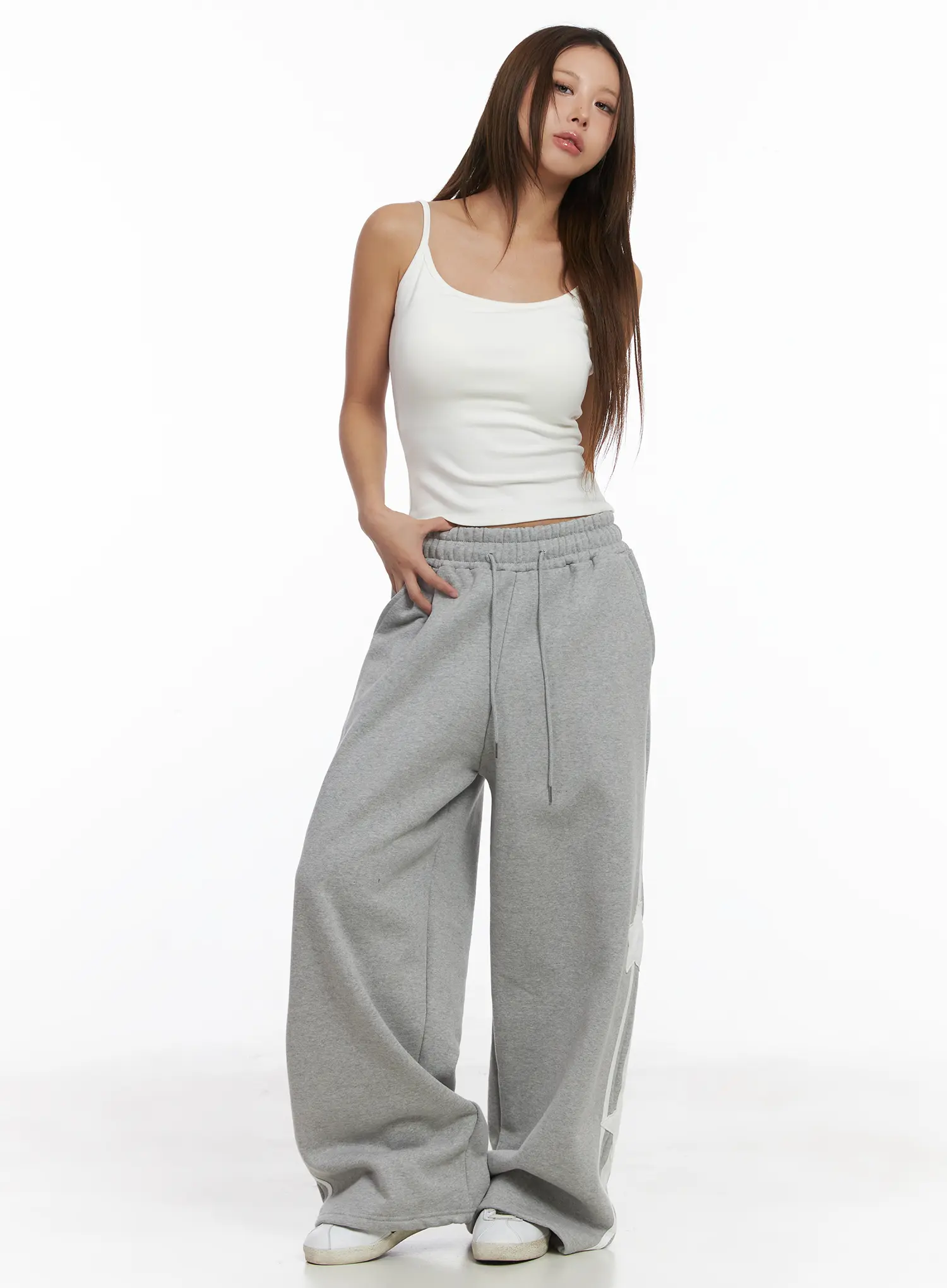 Basic Fleece Crop Tank Top CJ512 - Image 3