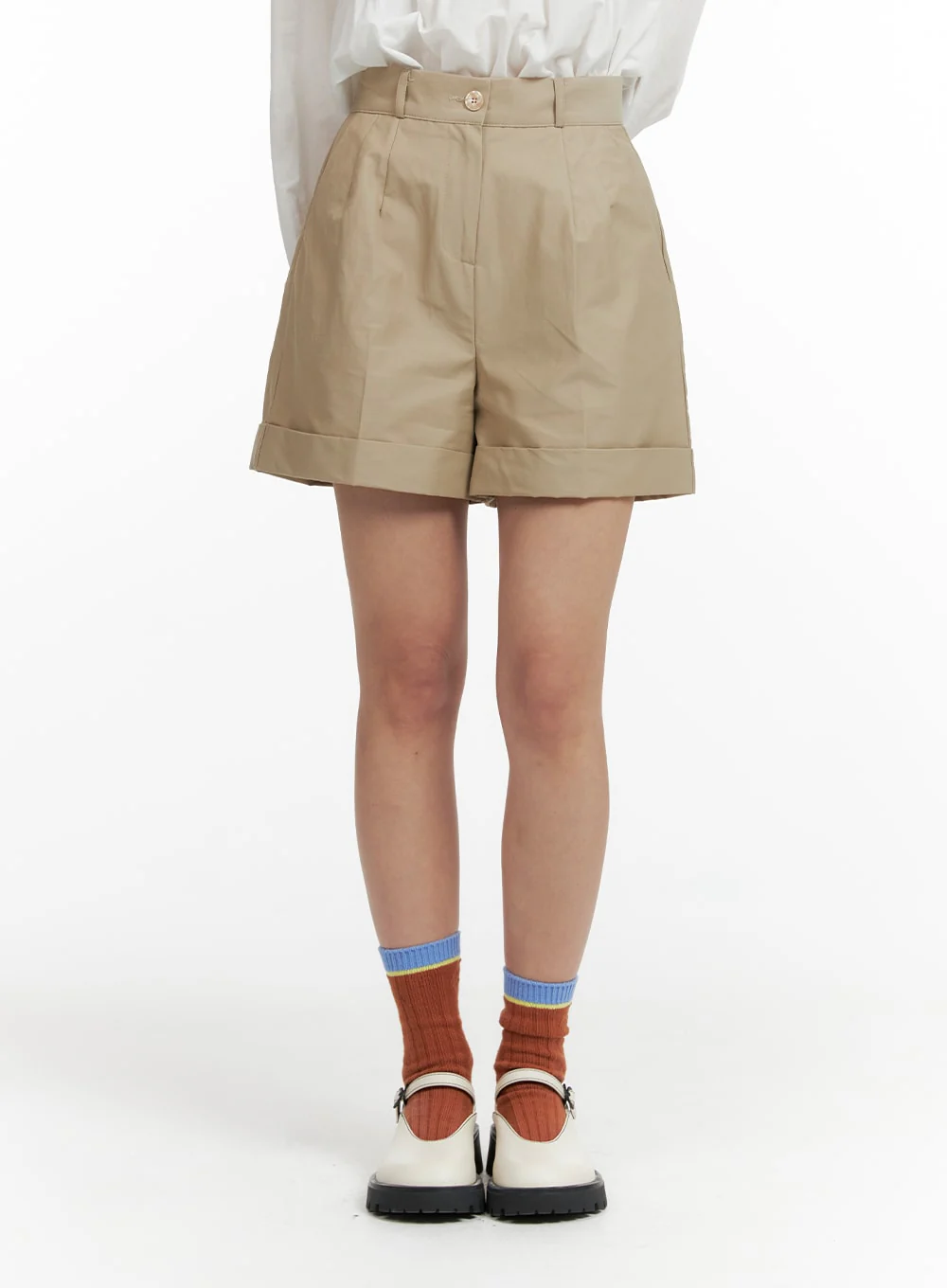 Basic Folded Shorts OF419 - Image 2