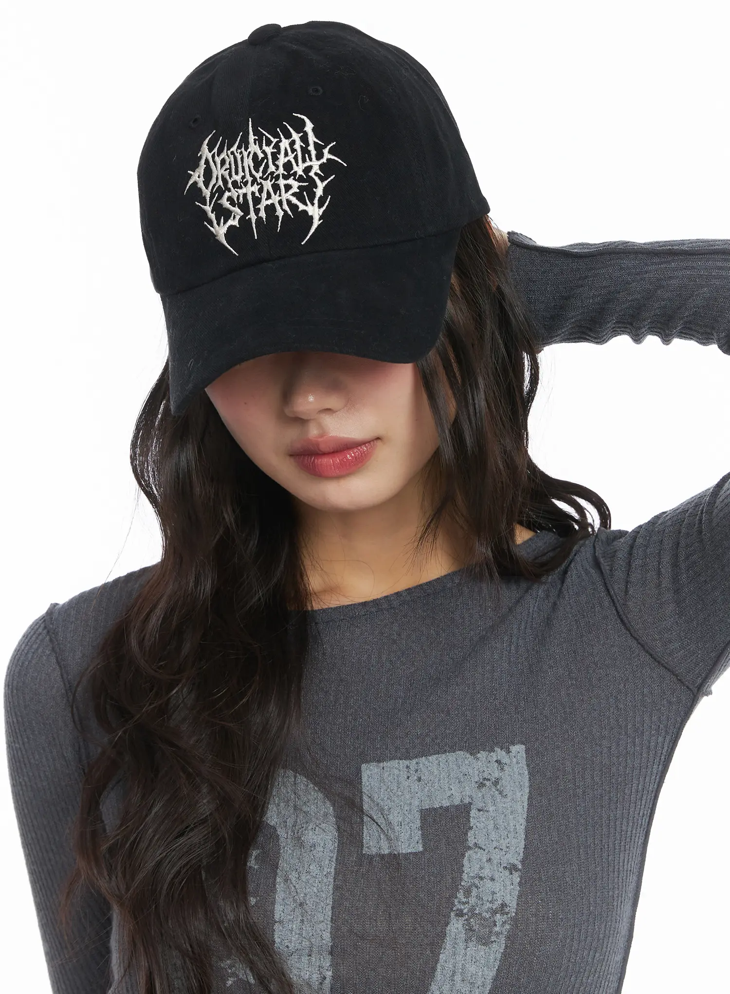 Basic Graphic Embroidered Cap CJ501