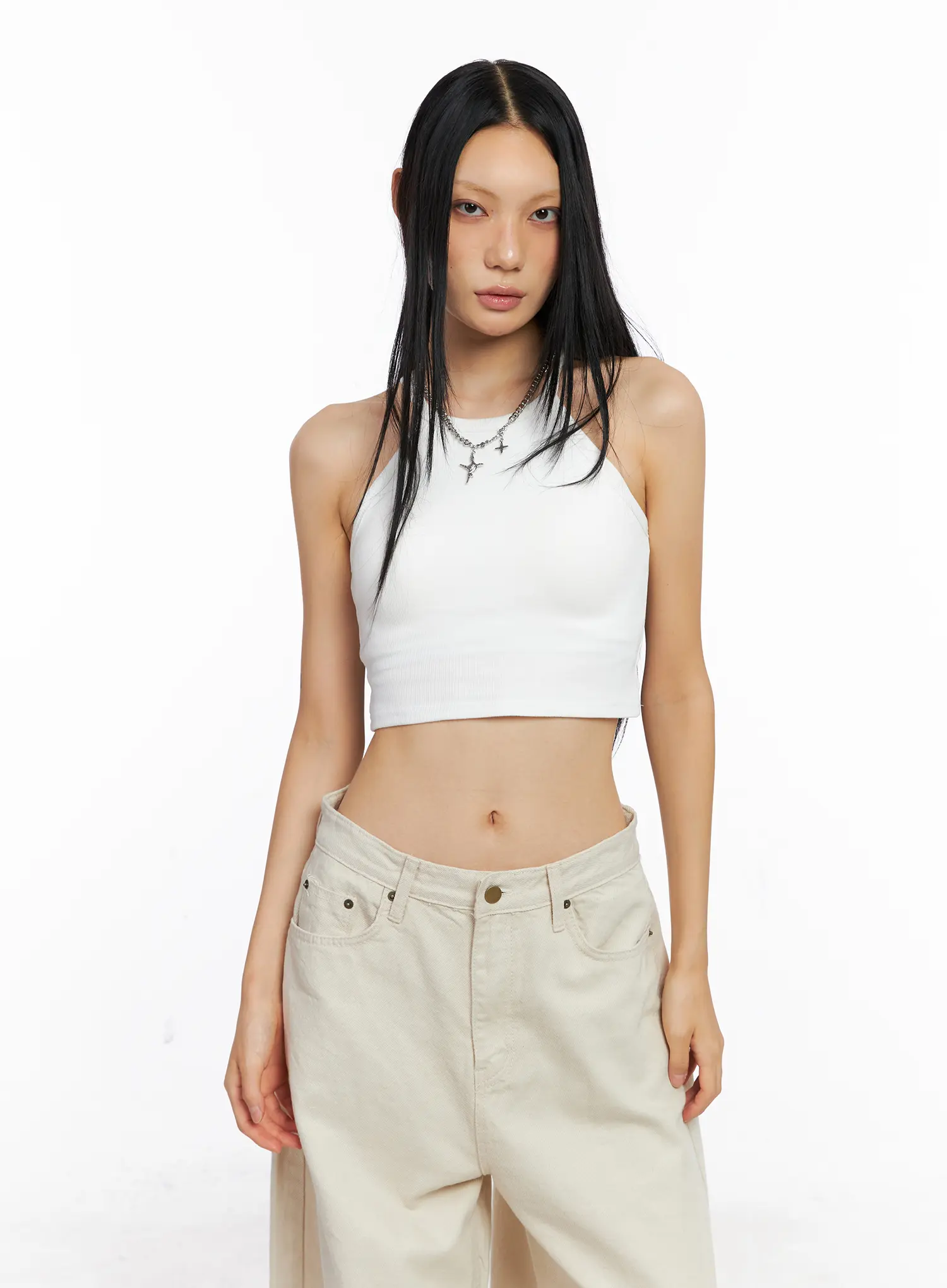 Basic Halter Crop Top CS509 - Image 10