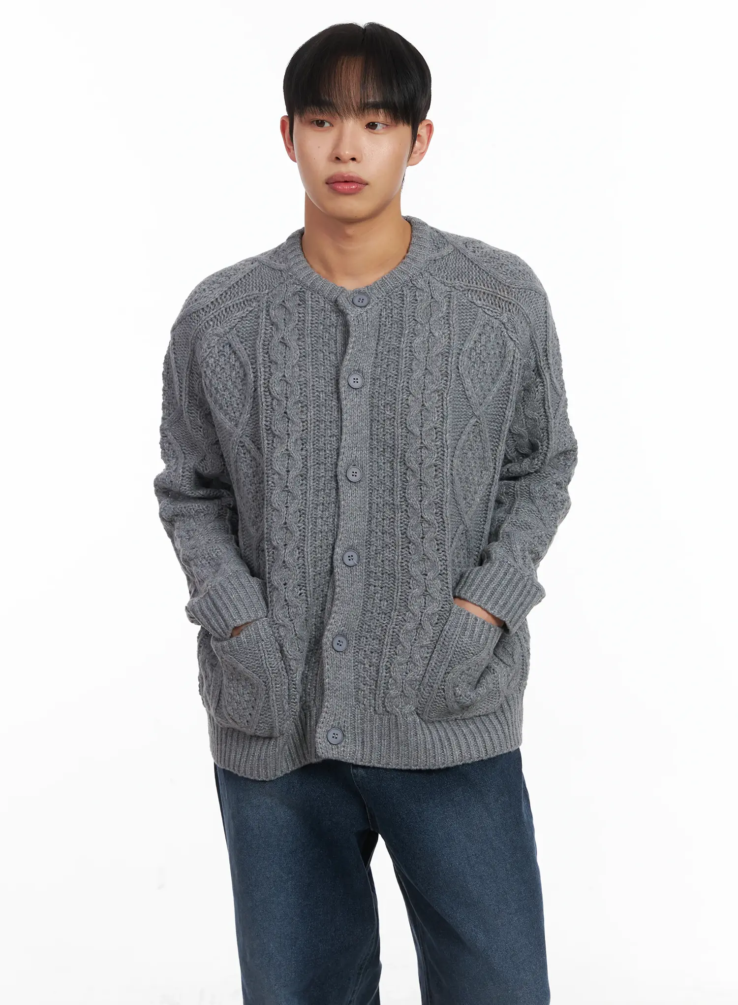 Basic Knit Wool Button Cardigan ID515 - Image 7