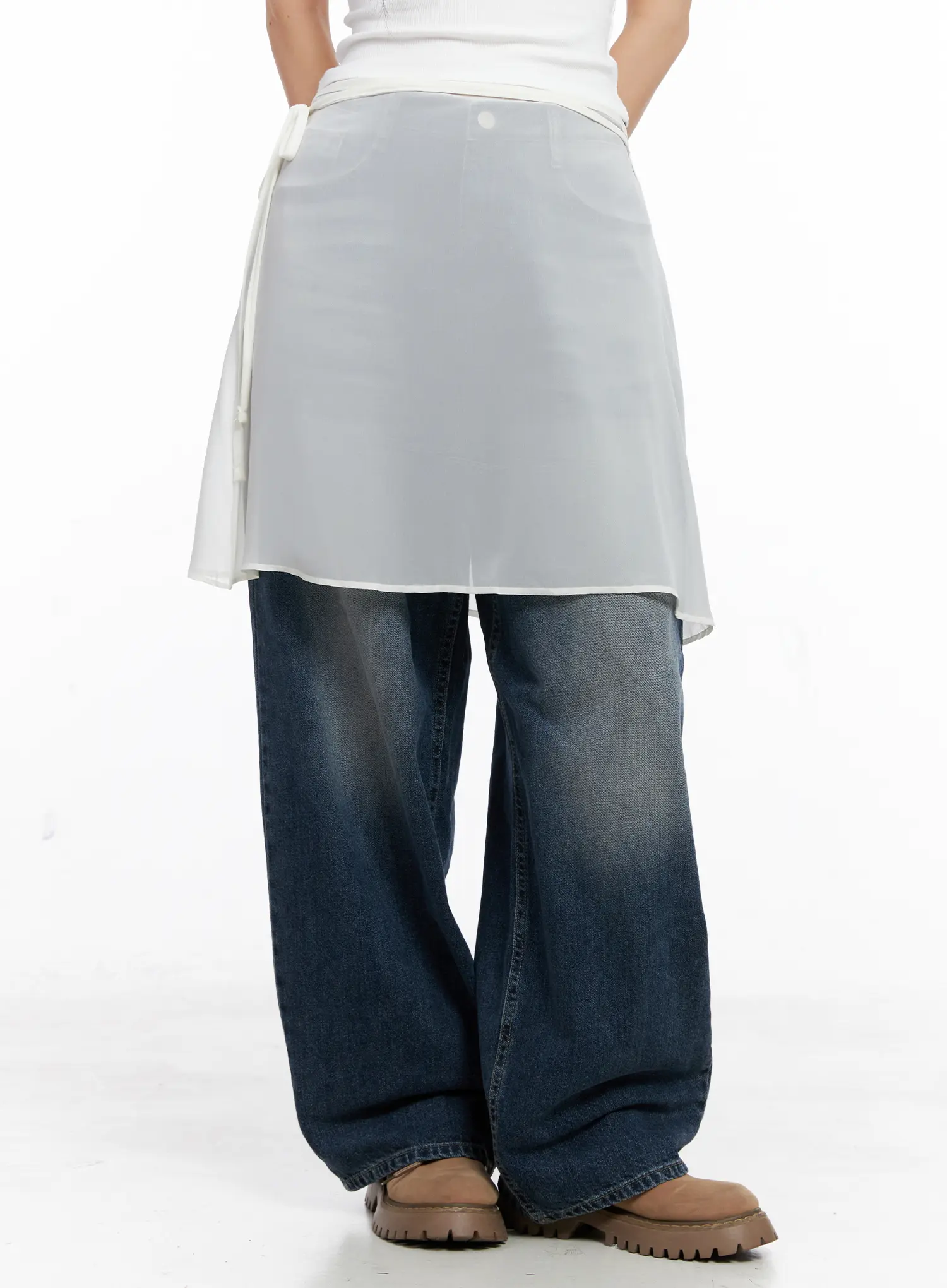 Basic Layered Midi Skirt CC1109