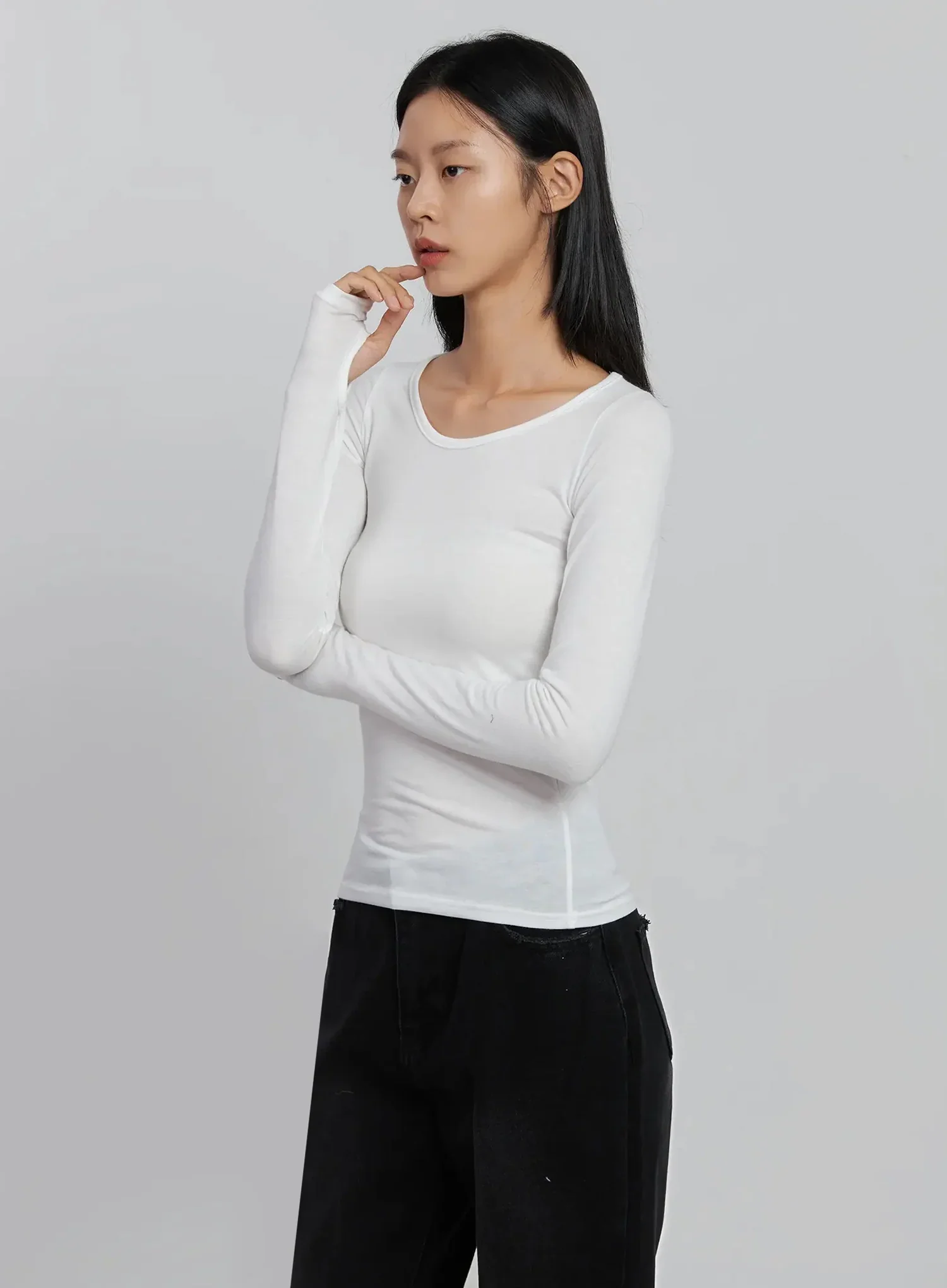Basic Long Sleeve Top ID516 - Image 14