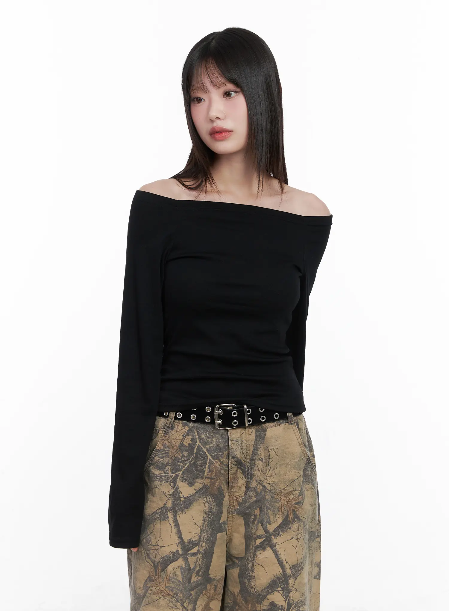 Basic Off-Shoulder Long Sleeve CN510 - Image 6