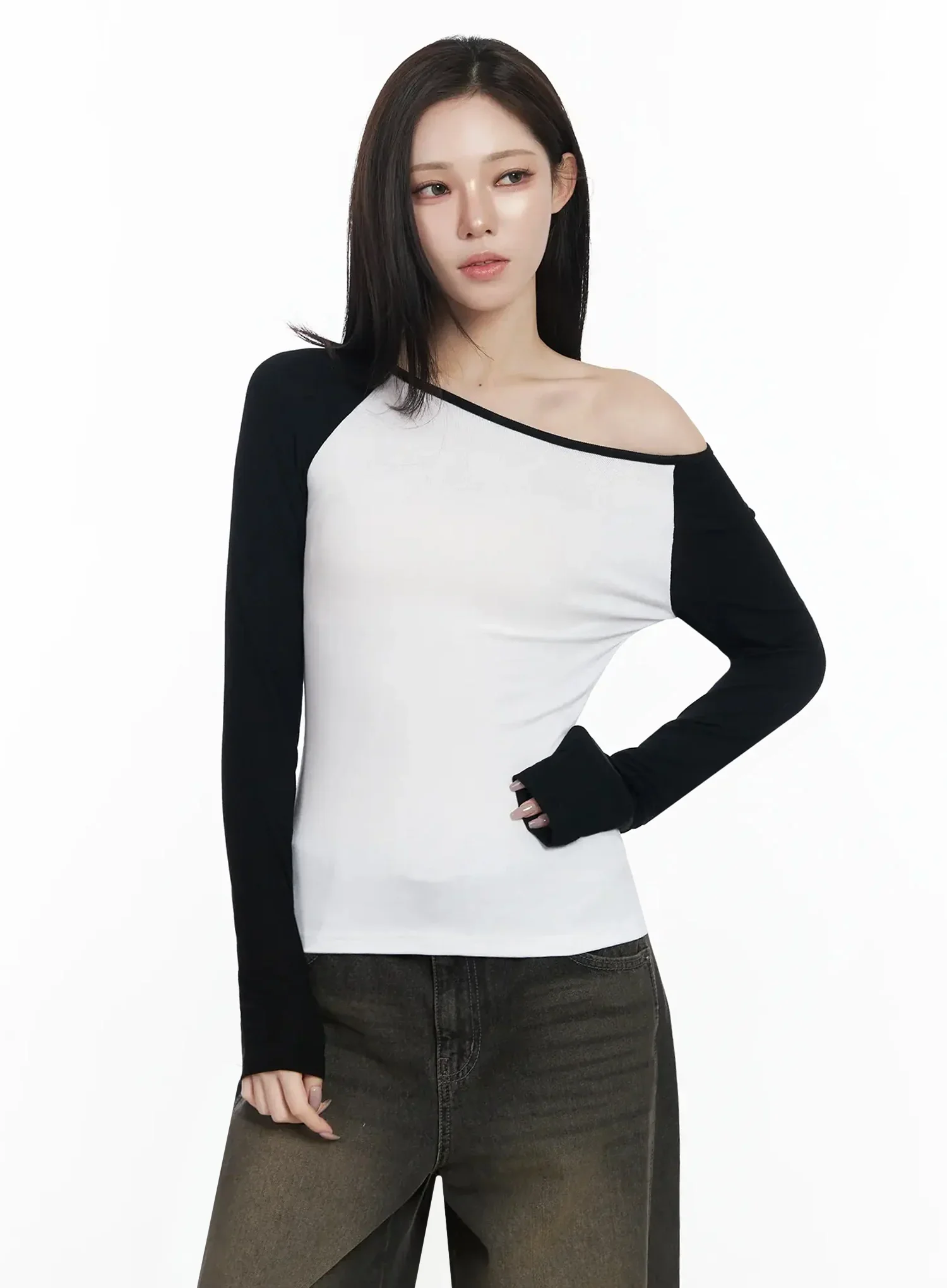 Basic Raglan Long Sleeve Top IJ528 - Image 13