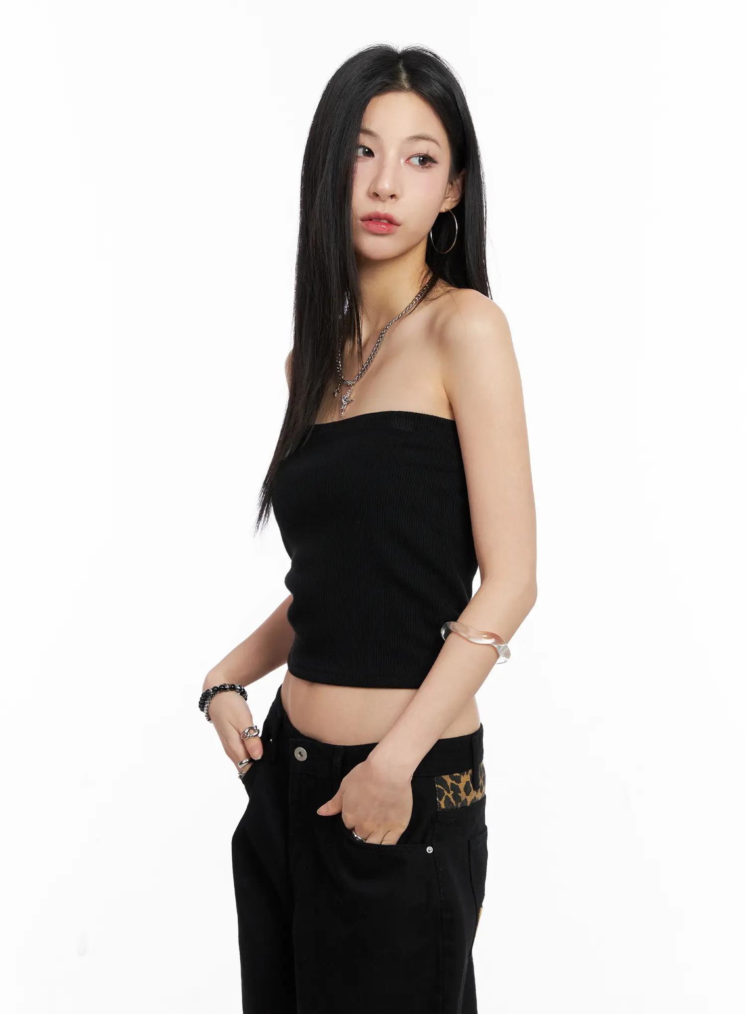 Basic Ribbed Tube Top CC1109 - Image 6