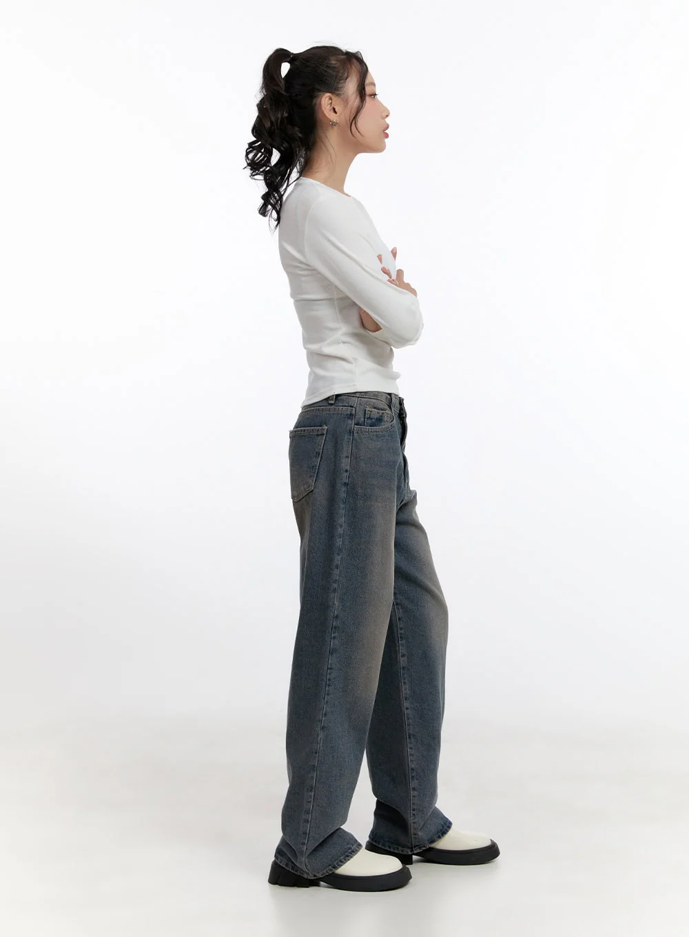 Basic Round Neck Long Sleeve CN420 - Image 3
