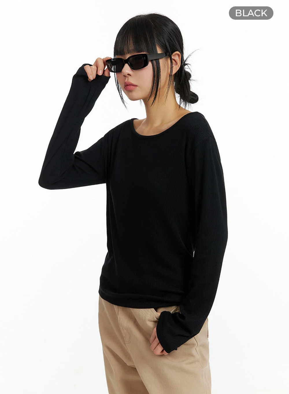 Basic Round Neck Long Sleeve IM414 - Image 7
