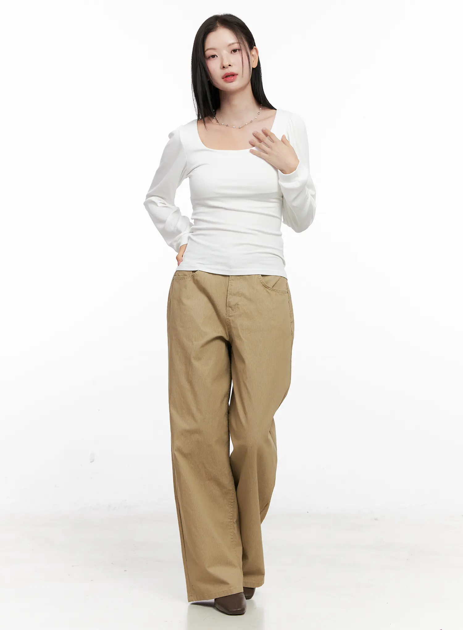 Basic Square Neck Long Sleeve CO531 - Image 2