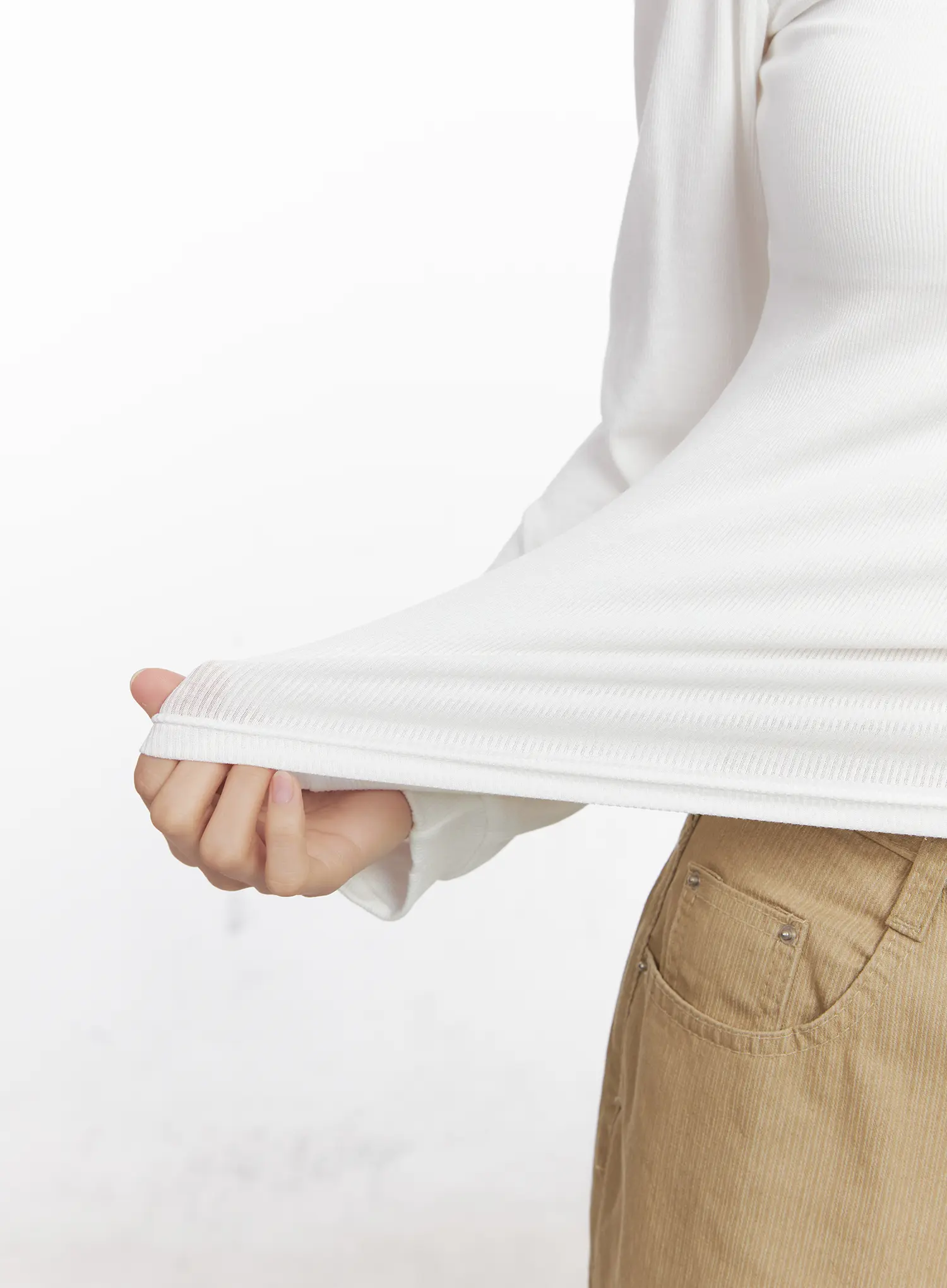 Basic Square Neck Long Sleeve CO531 - Image 4