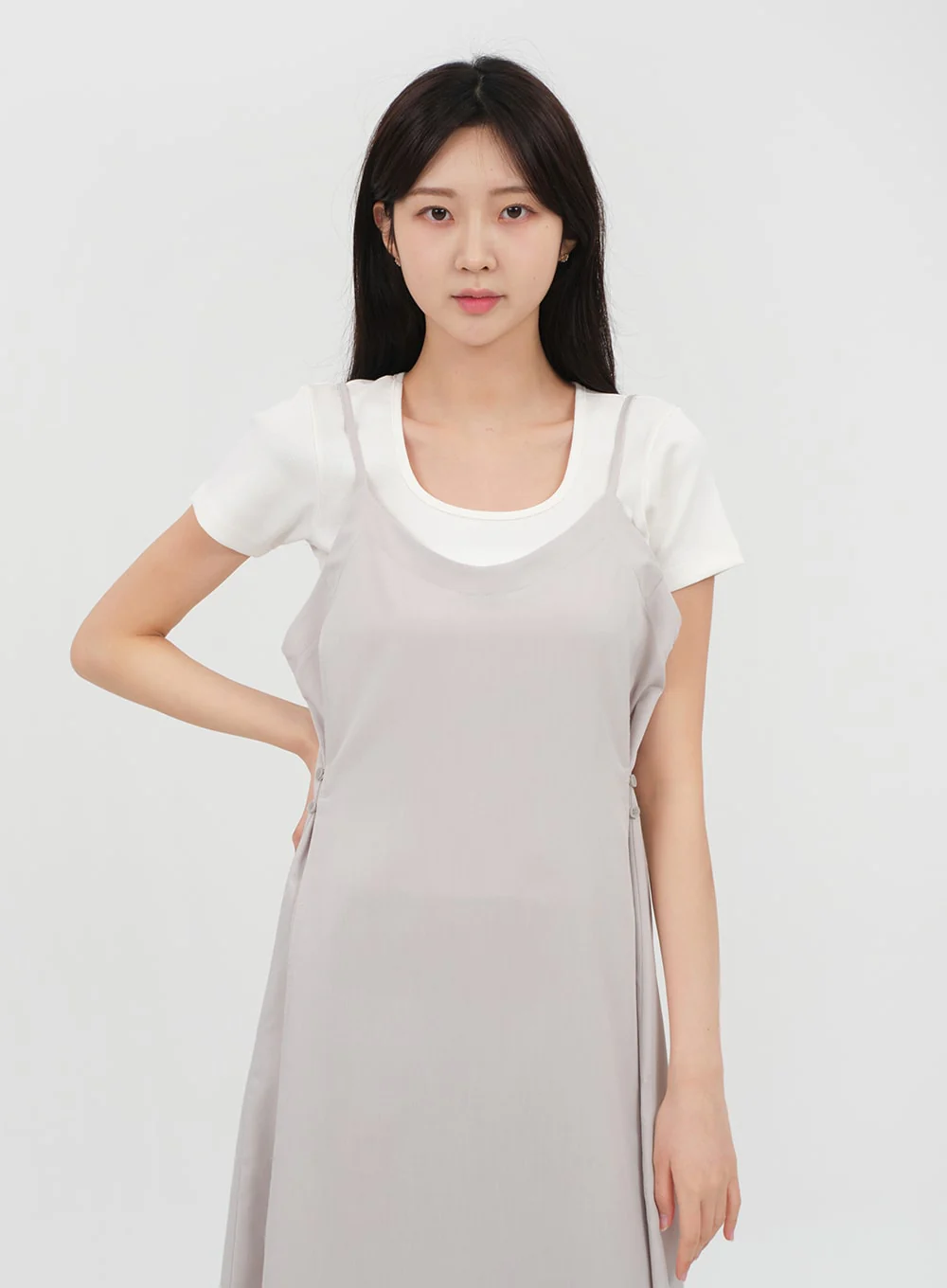 Basic Square Neck T-shirt OA13 - Image 9