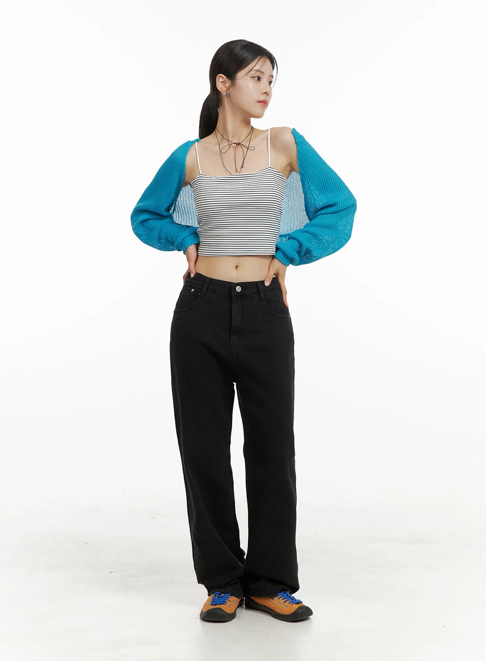 Basic Straight Leg Pants OA423 - Image 2