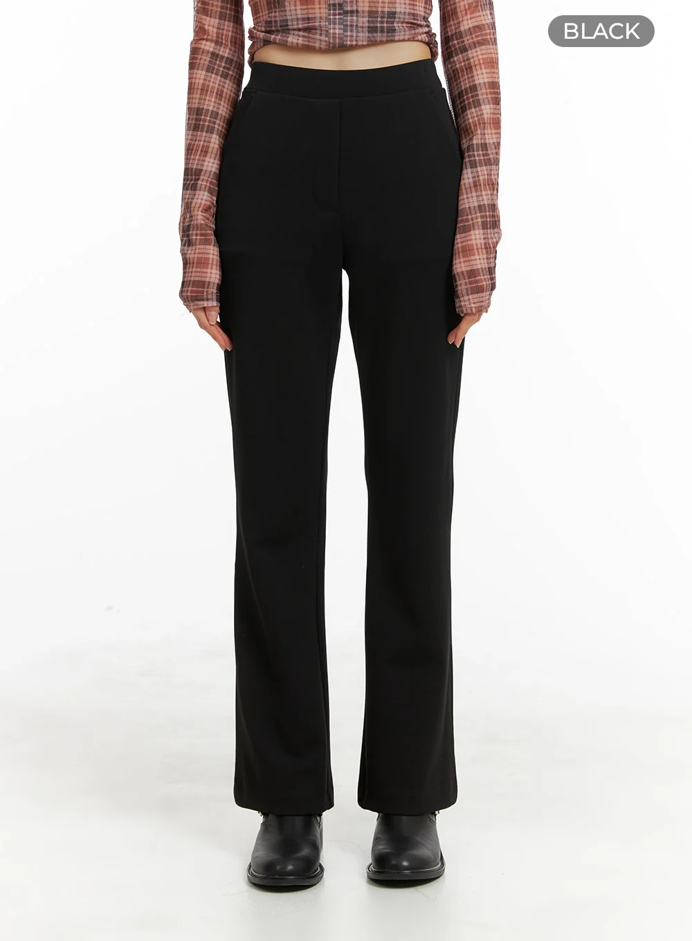 Basic Straight Trousers OM426 - Image 6