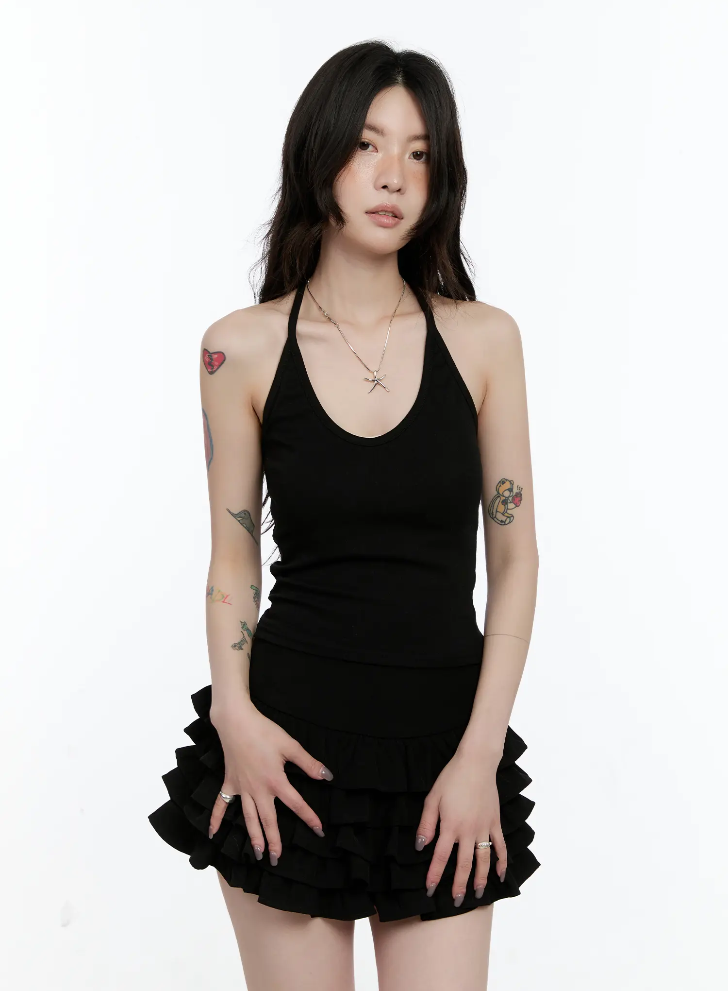 Basic U-Neck Halter Tank Top CN517 - Image 8