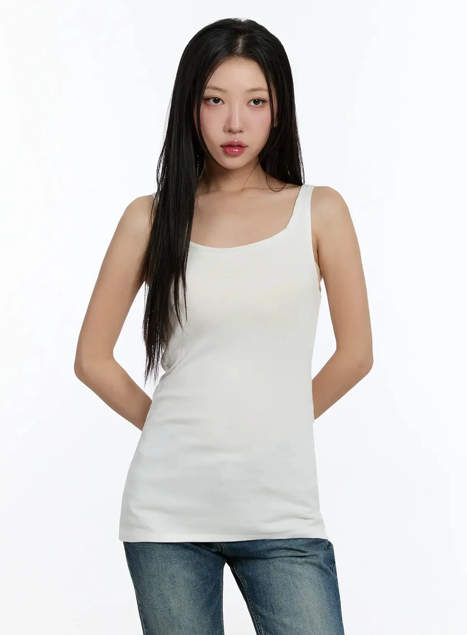 Basic U-Neck Tank Top IM509 - Image 15