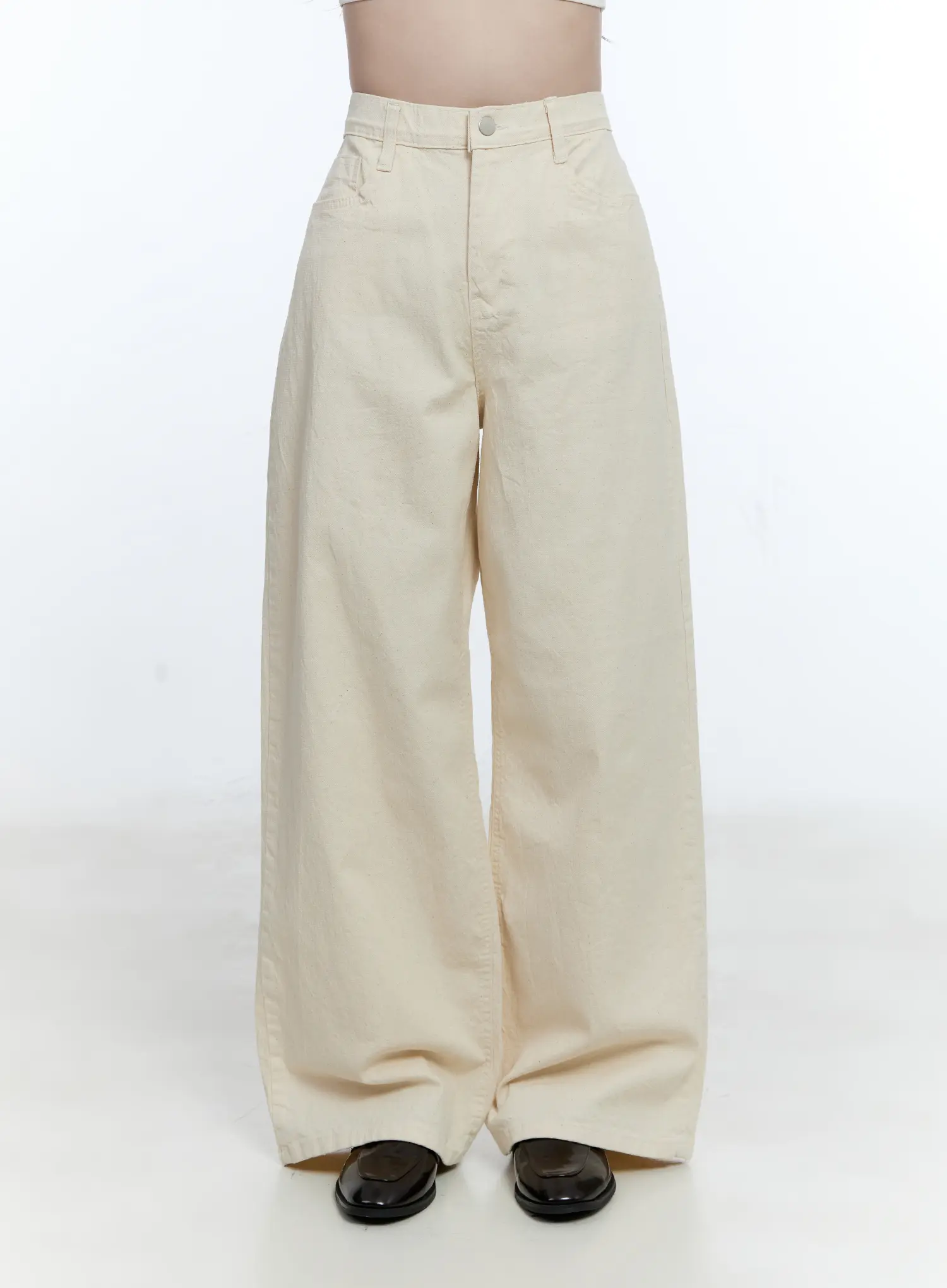 Basic Wide-Leg Cotton Pants CG513 - Image 2