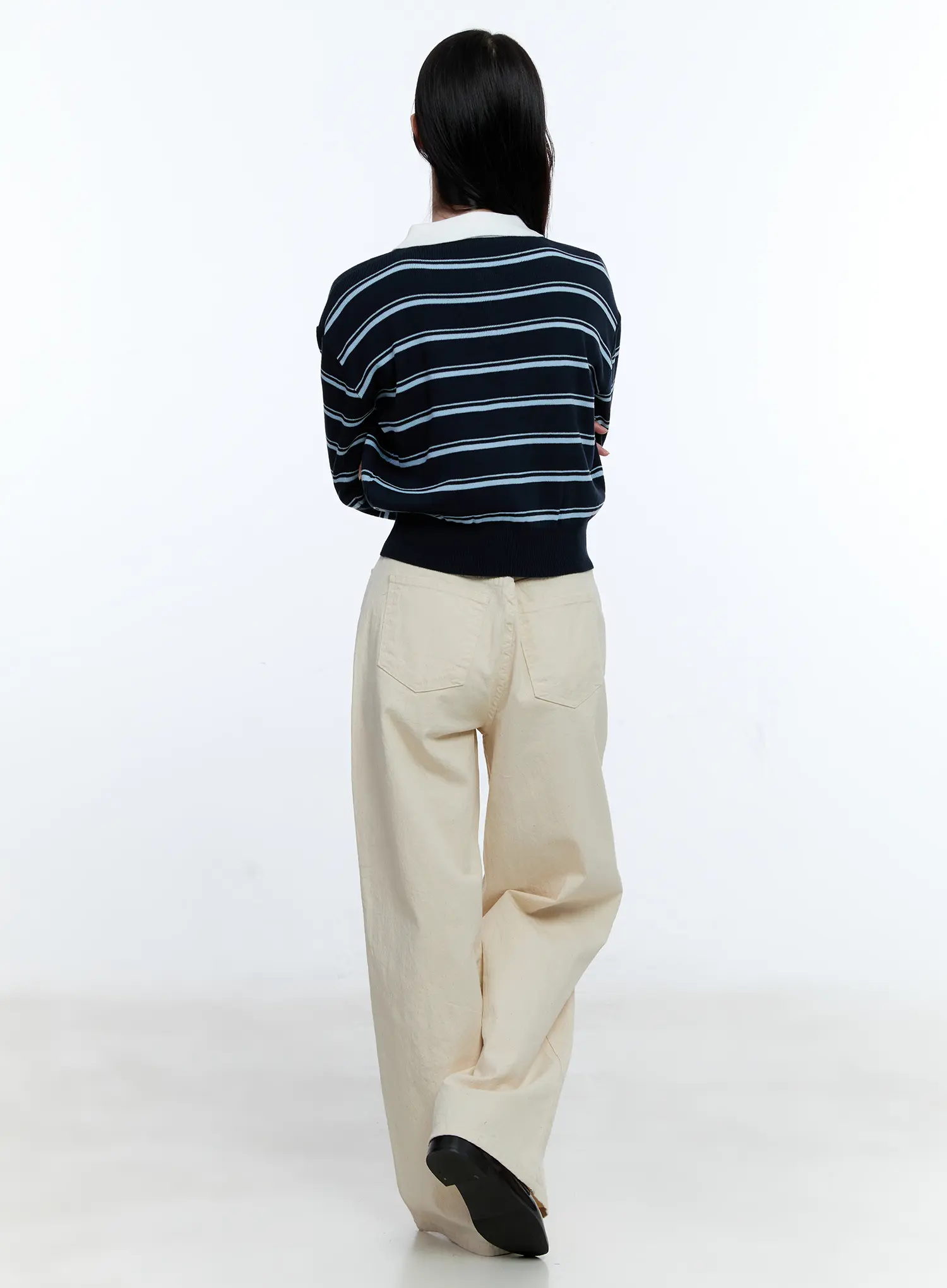 Basic Wide-Leg Cotton Pants CG513 - Image 4