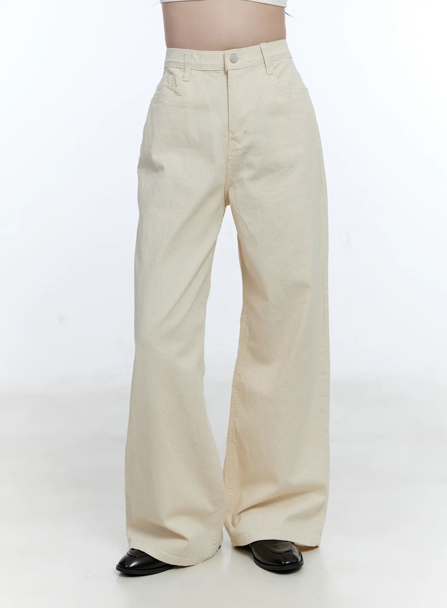 Basic Wide-Leg Cotton Pants CG513 - Image 7