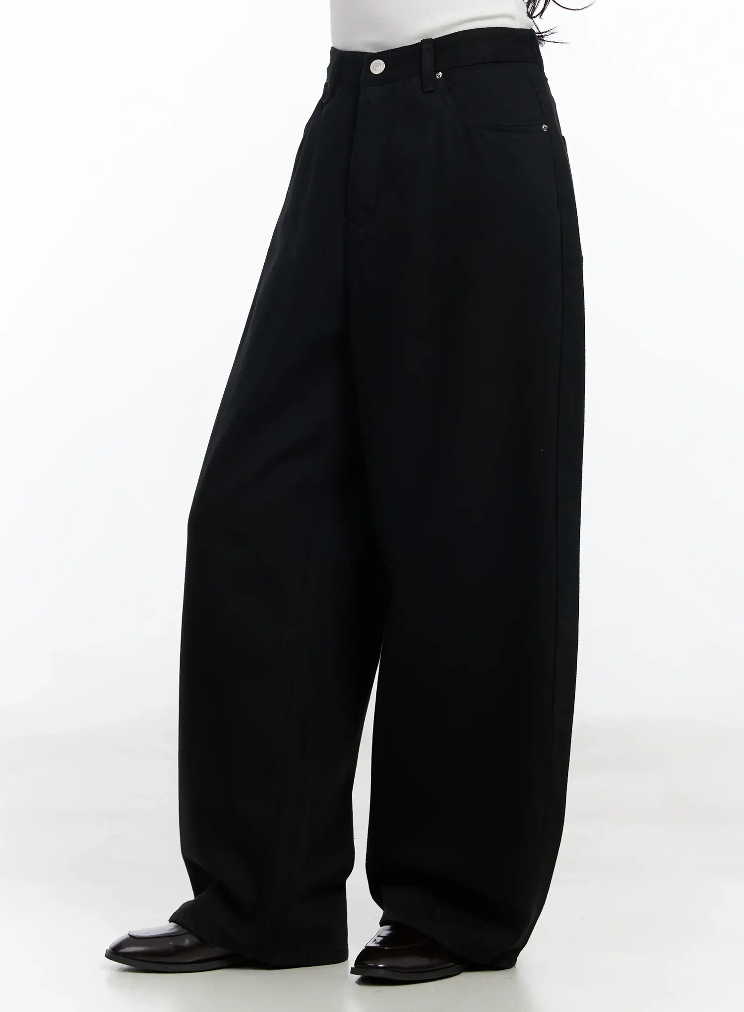 Basic Wide Leg Pants IJ529 - Image 4