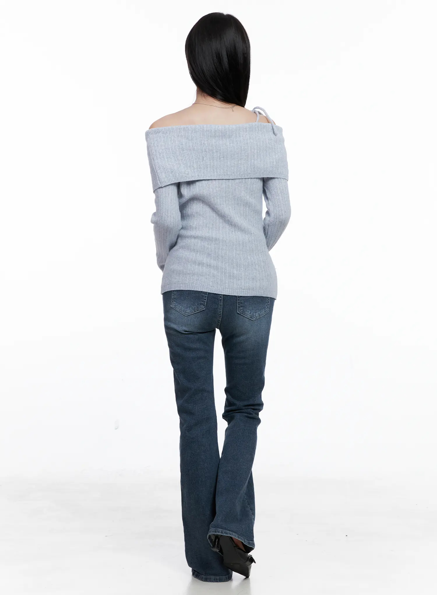 Baylor Mid-Rise Flared Jeans CS519 - Image 7