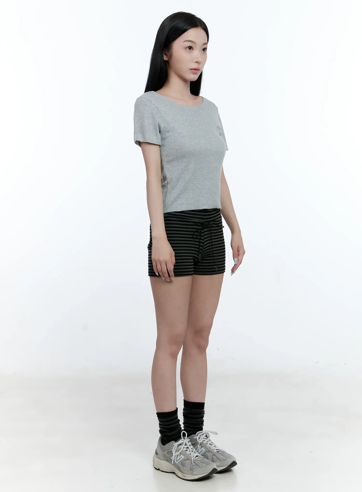 Bead Embellished Crop Tee CG501 - Image 8