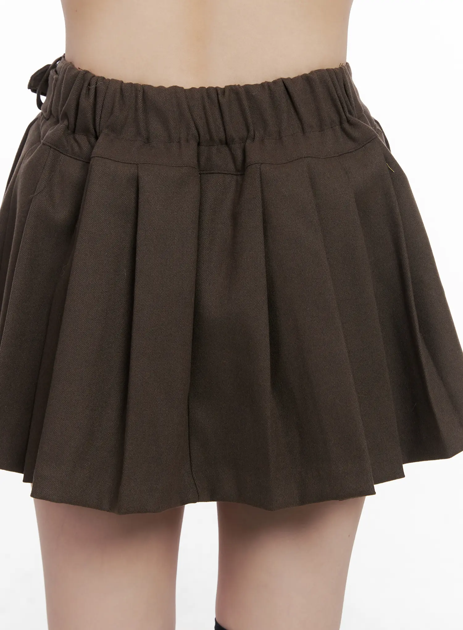 Belt Detail Pleated Mini Skirt CN510 - Image 7