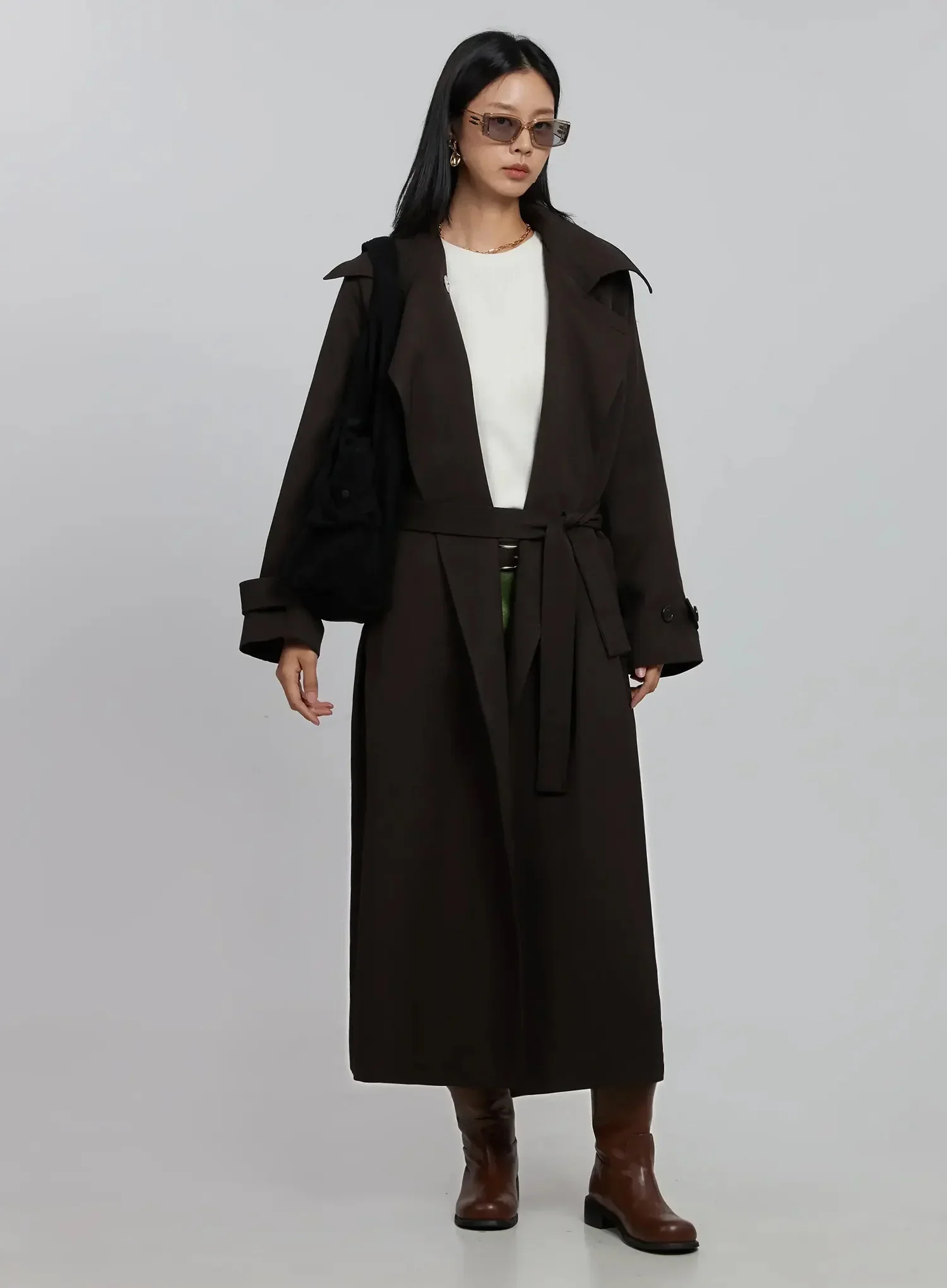 Belted Trench Coat ID516