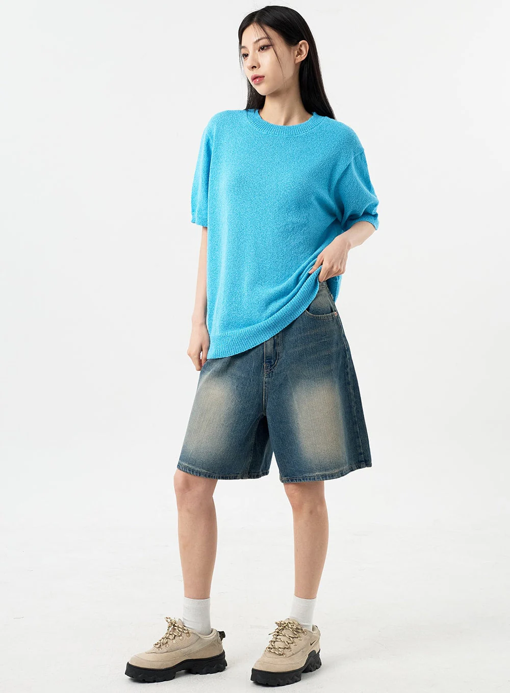 Bermuda Denim Pants CY310 - Image 2
