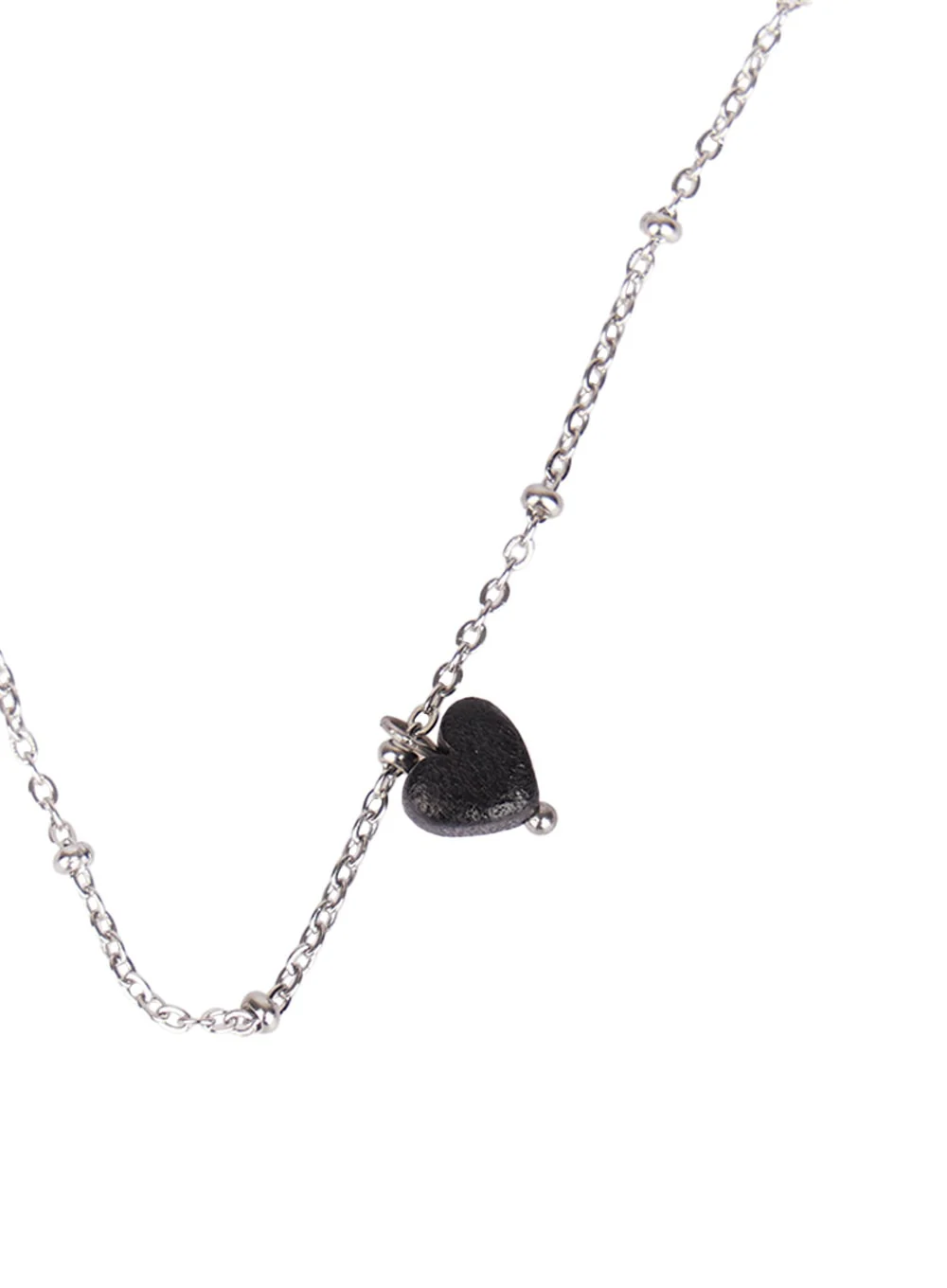 Black Heart Necklace CF528 - Image 5