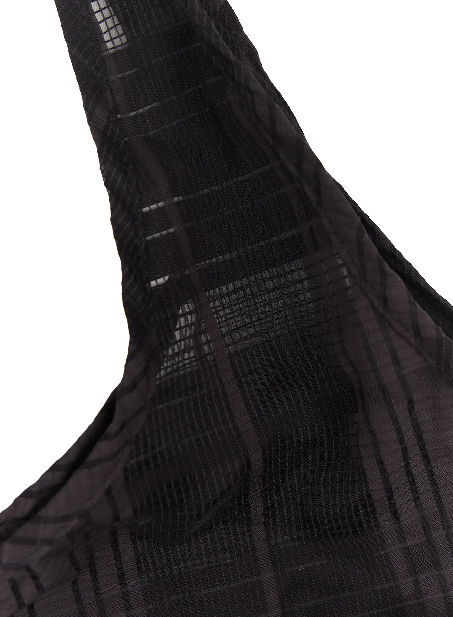 Black Mesh Plaid Shoulder Bag CL502 - Image 9