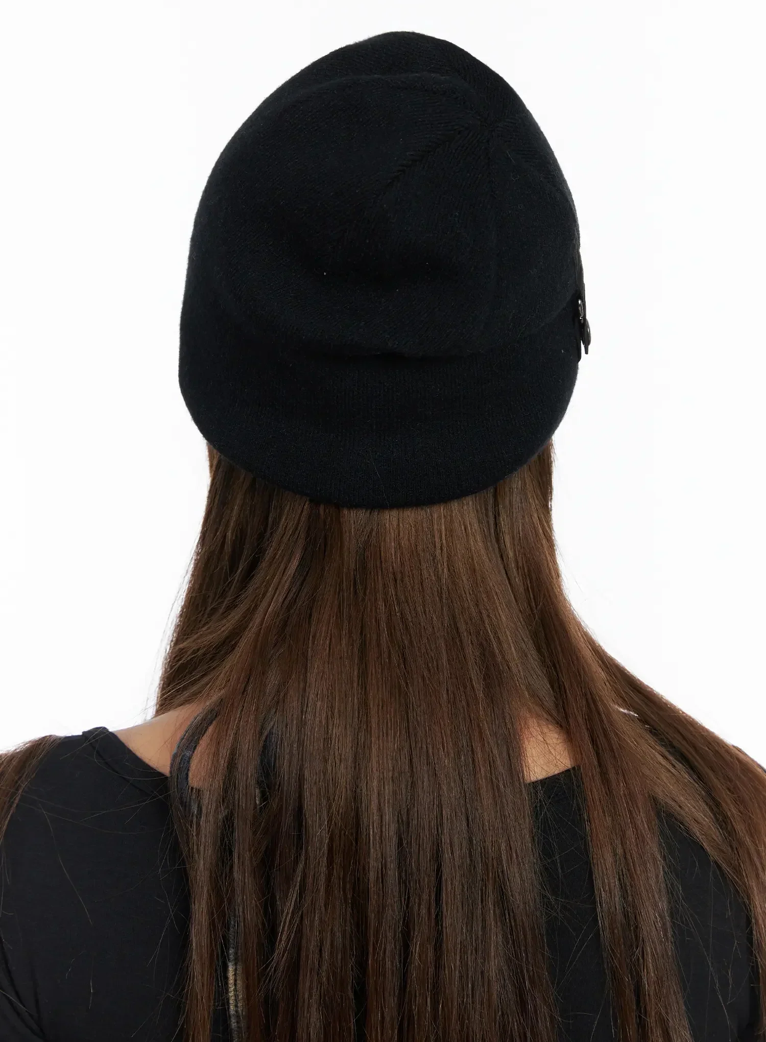 Black Strap Beanie IN528 - Image 8