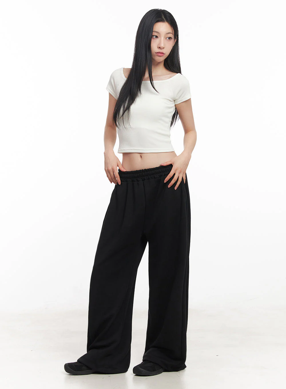 Boatneck Cropped Tee IY516 - Image 6