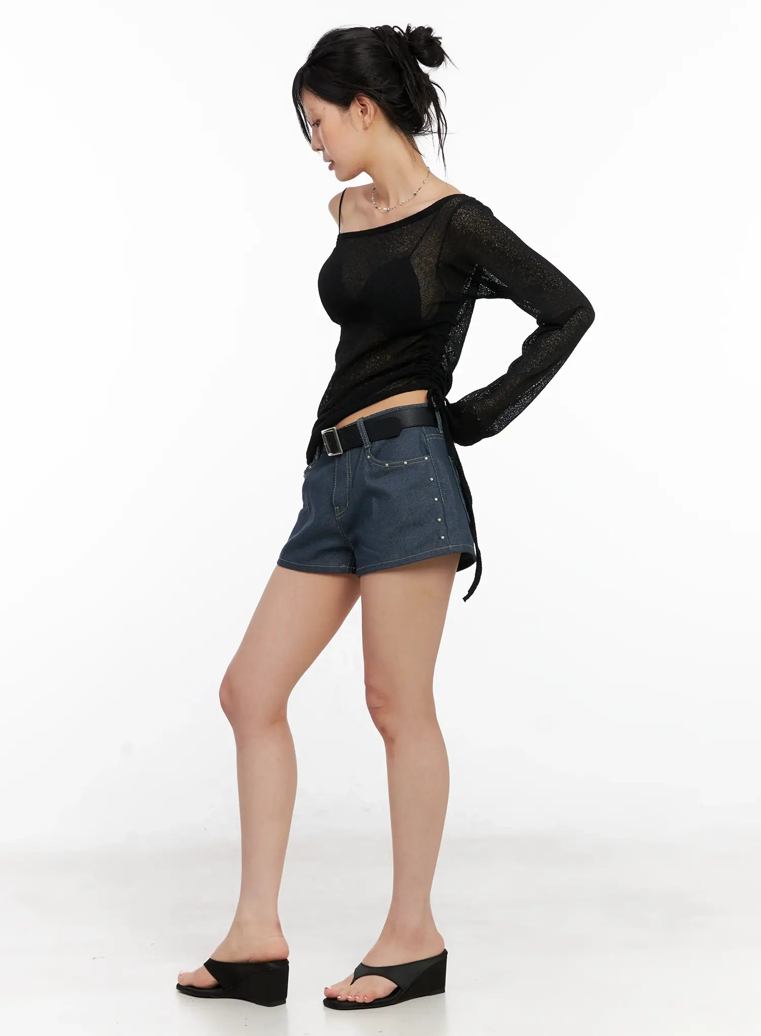 Boatneck Off-Shoulder Long Sleeve CL525 - Image 6
