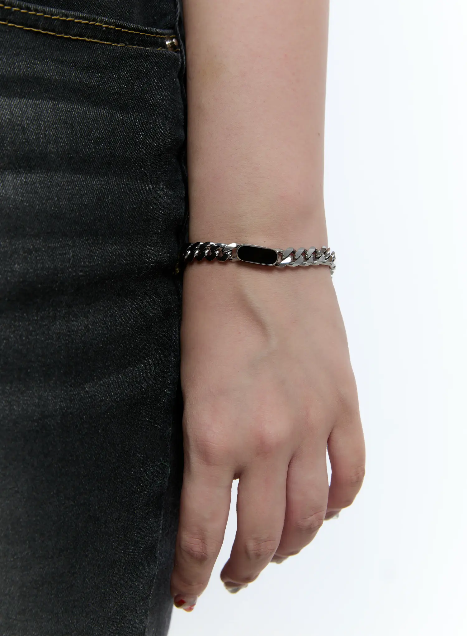 Bold Chain Pendant Bracelet CS512 - Image 2