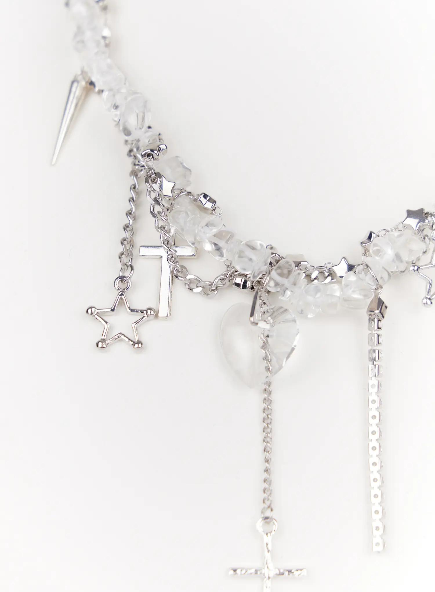 Bold Drop Chain Necklace IO527 - Image 2