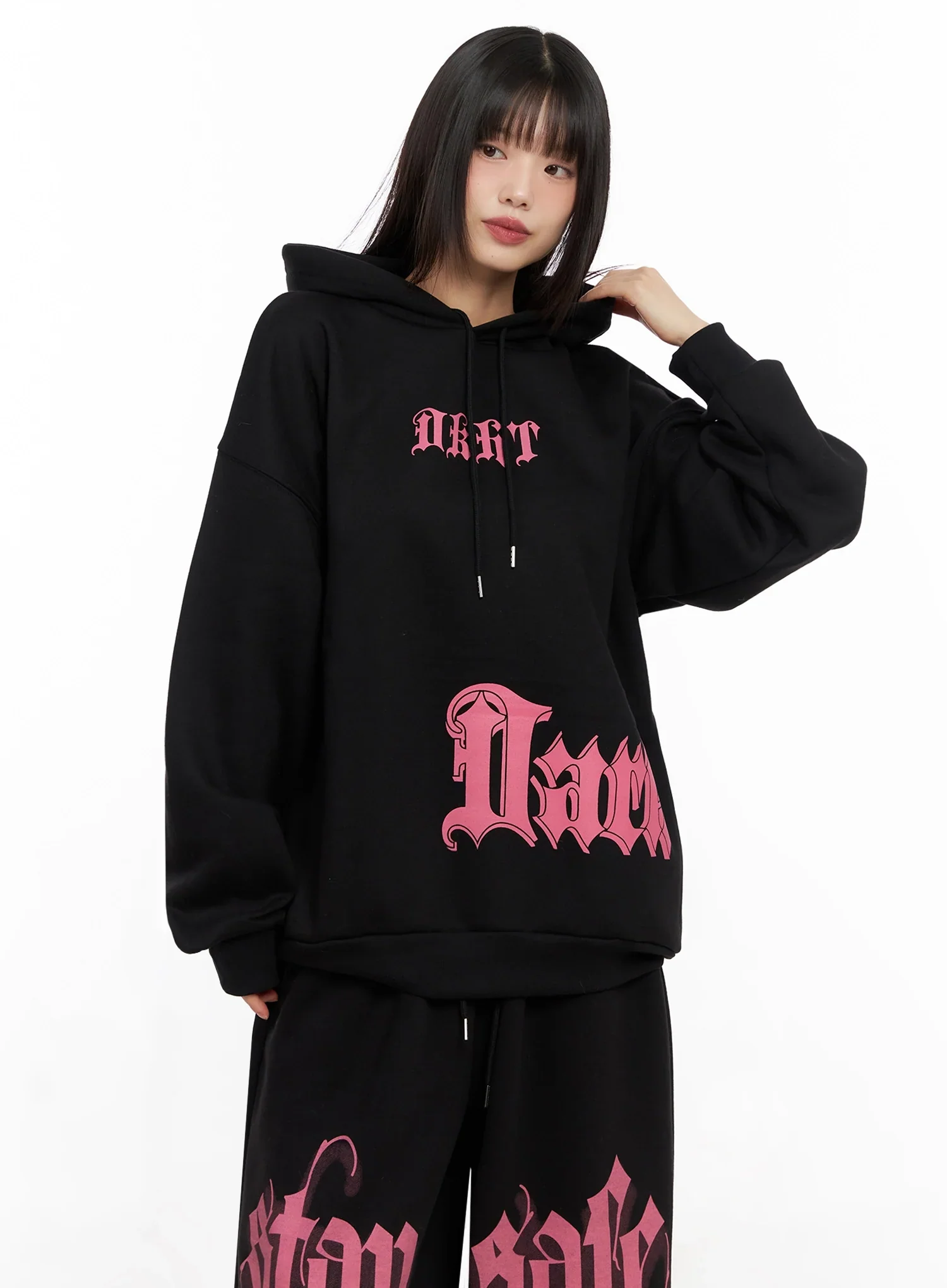 Bold Graphic Oversized Hoodie IN503 - Image 5
