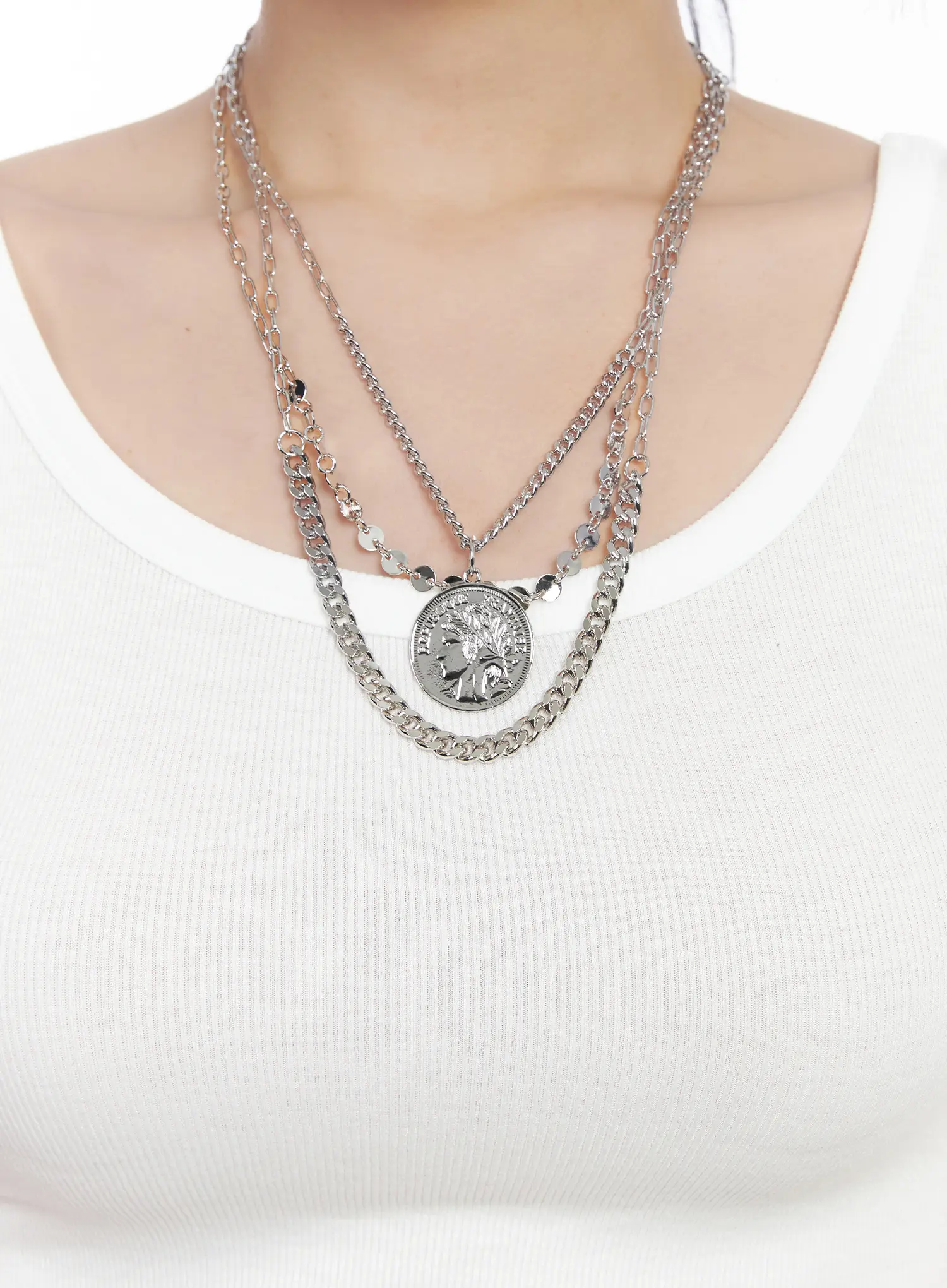 Bold Multi-Layer Y2K Necklace CF503