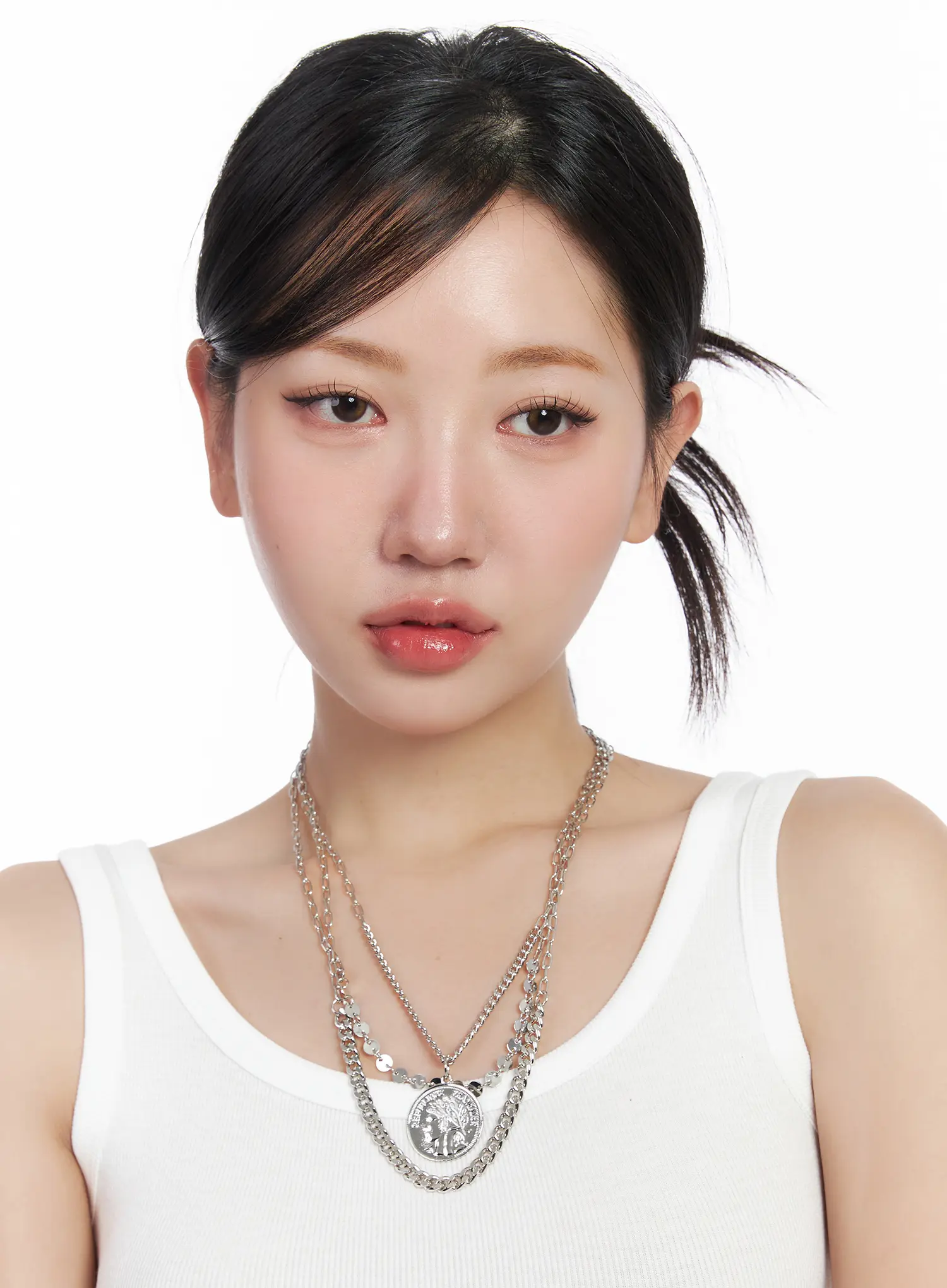 Bold Multi-Layer Y2K Necklace CF503 - Image 3
