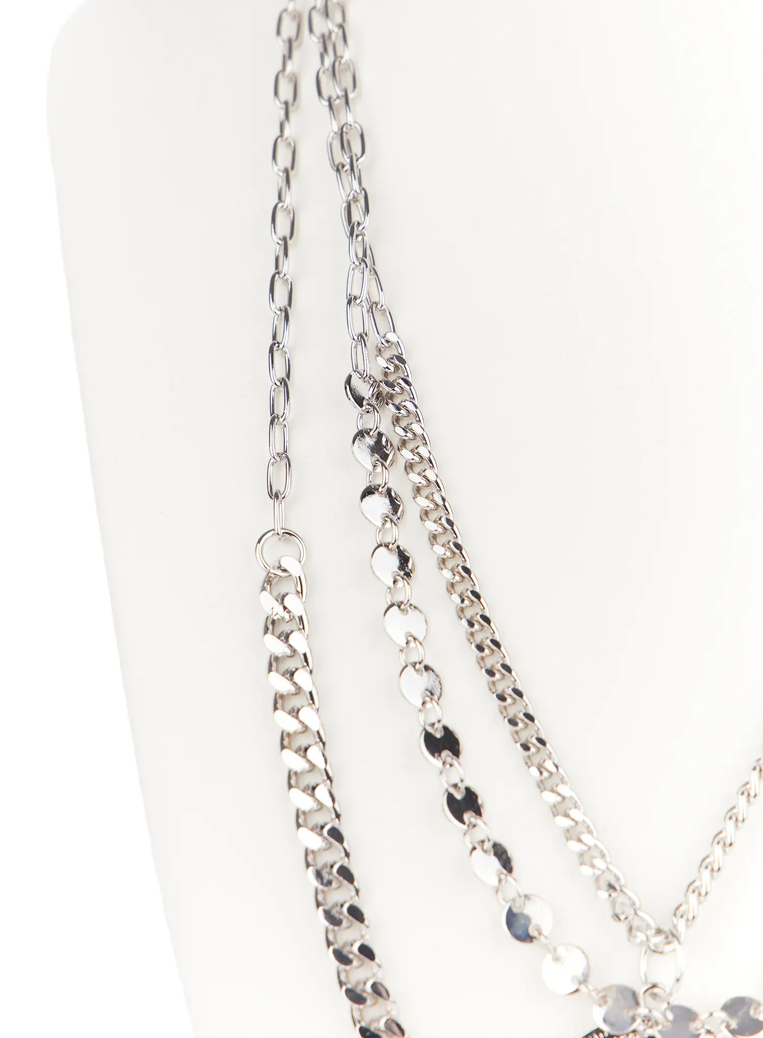 Bold Multi-Layer Y2K Necklace CF503 - Image 6