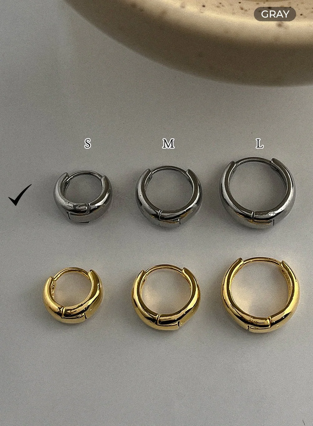 Bold Ring Earrings IL415 - Image 4