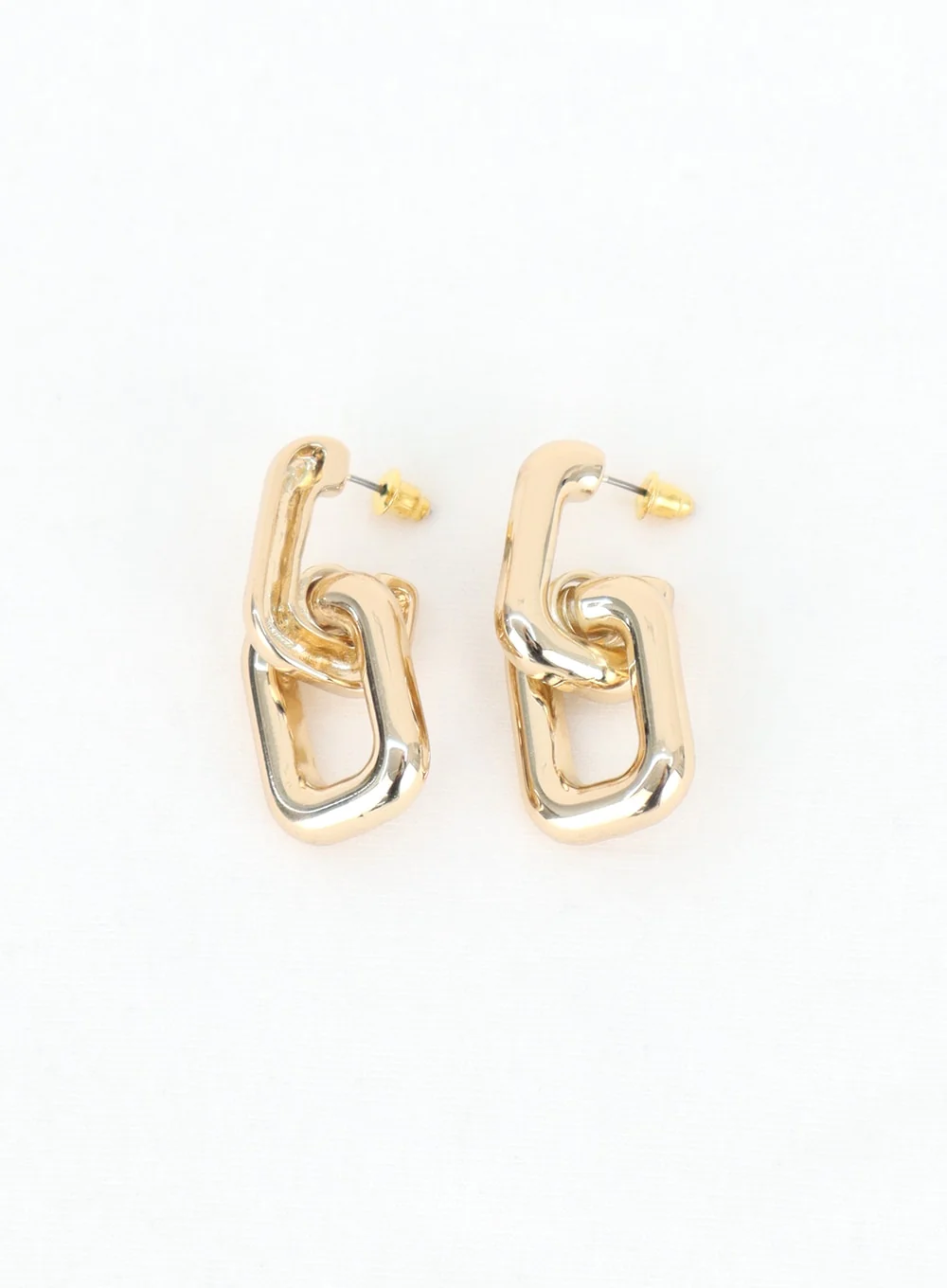Bold Square Chain Earrings IN302 - Image 11