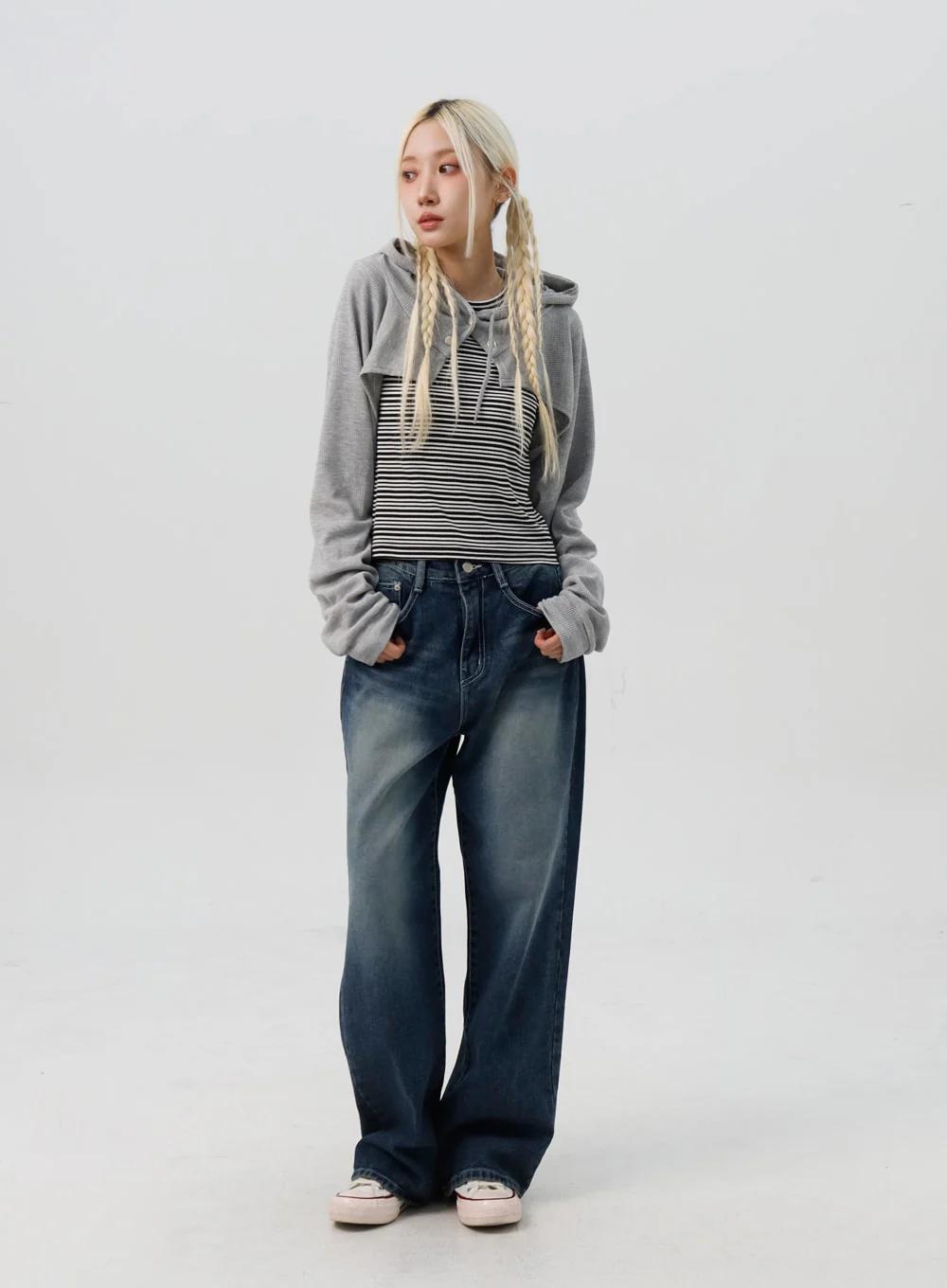 Bolero Style Cropped Hoodie IS311 - Image 7