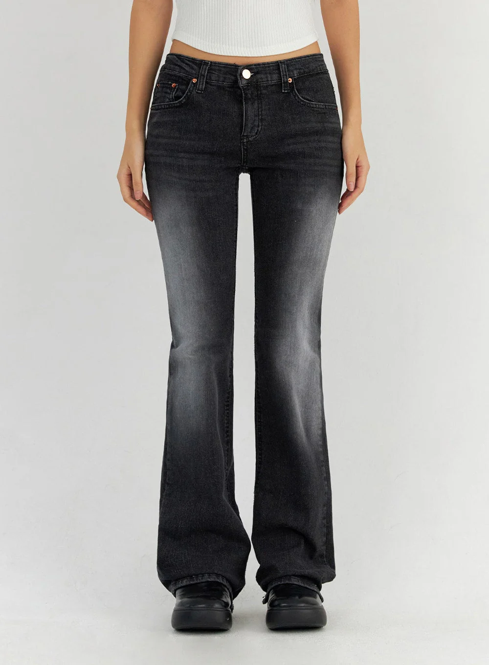 Bootcut Washed Jeans CO325 - Image 2