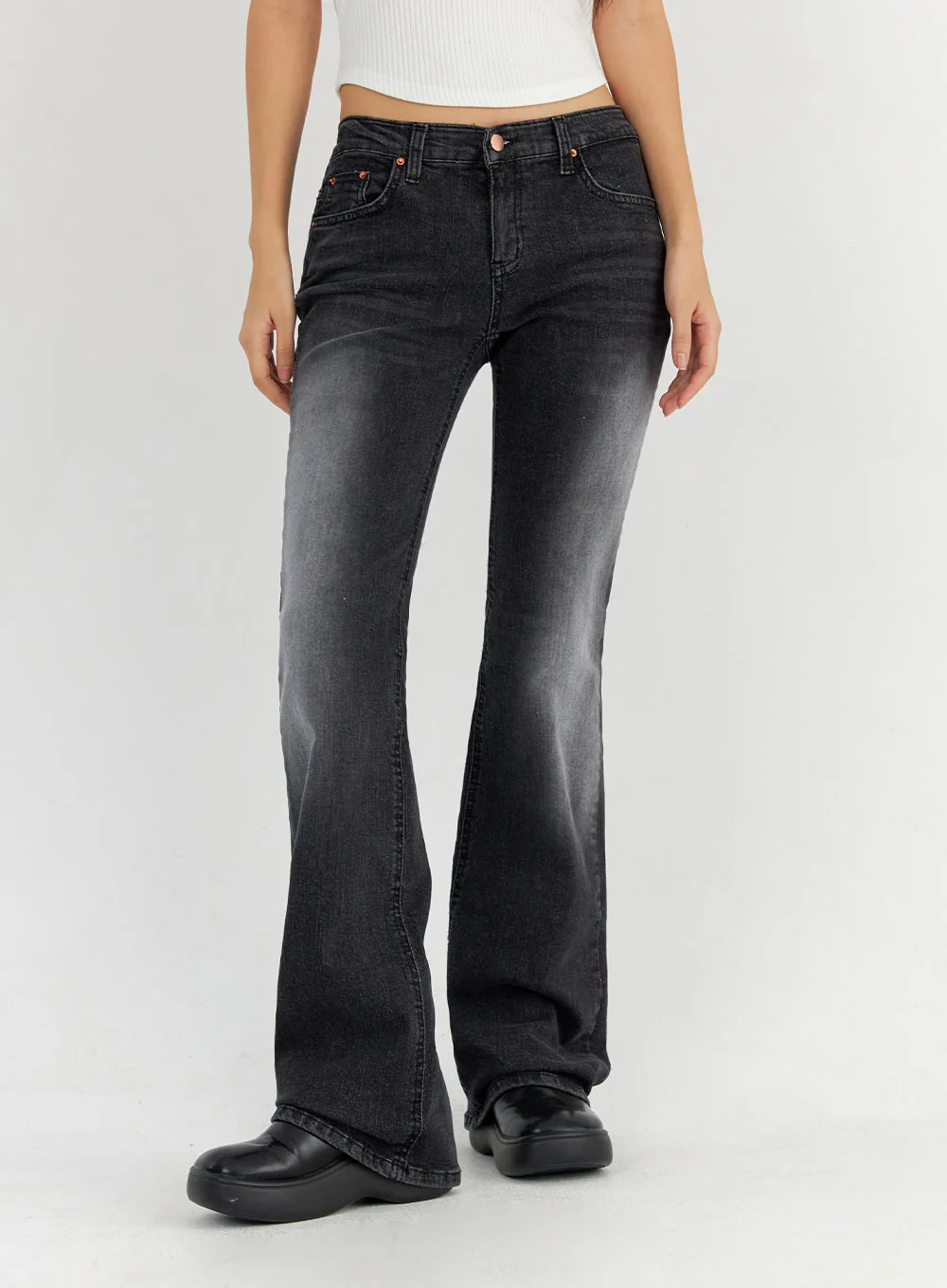 Bootcut Washed Jeans CO325 - Image 5